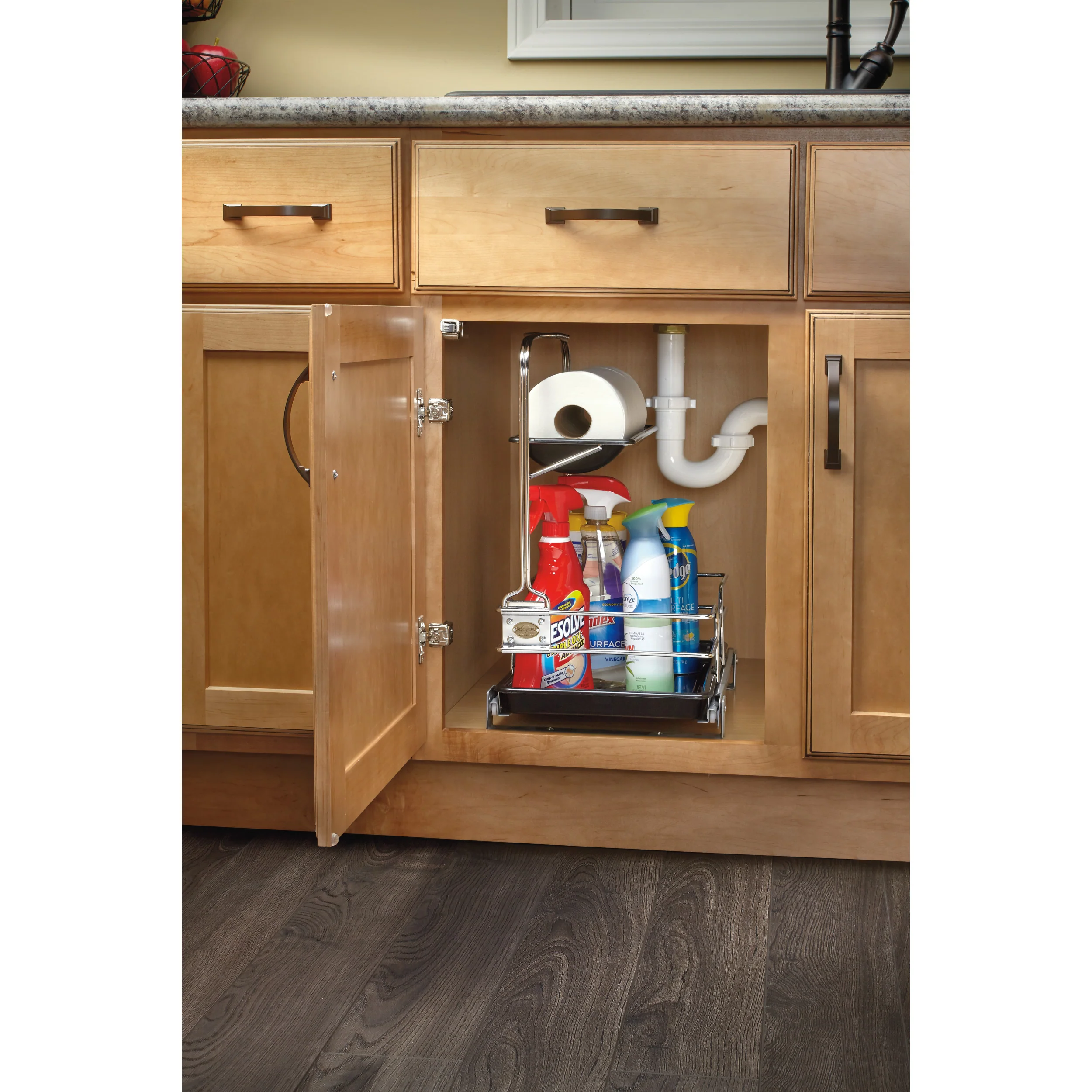 Undersink Cleaning Caddy Chrome  11.25 in (286 mm) W x 16.25 in (413 mm) D x 19.5 in (495 mm) H - Image 8