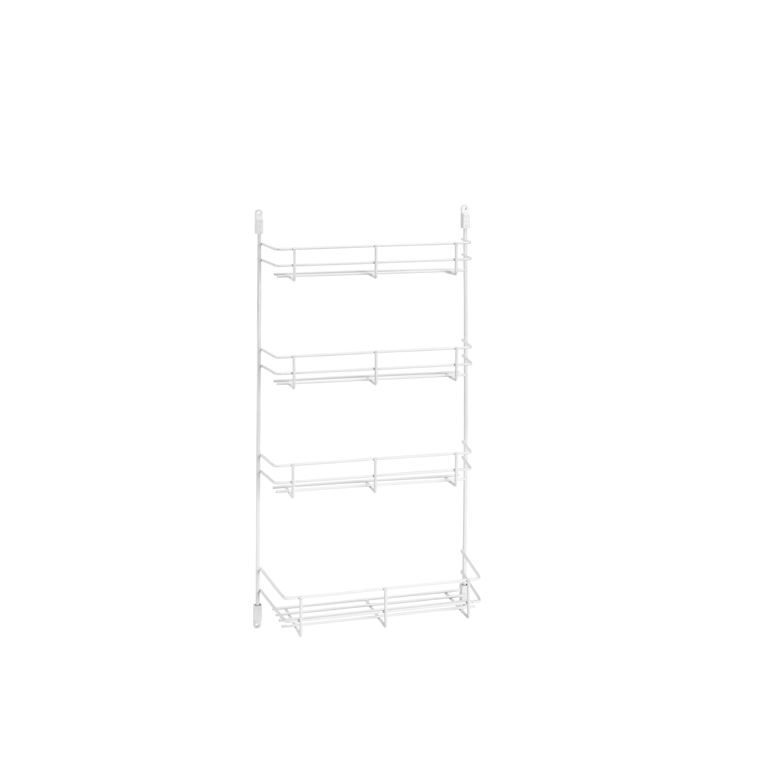 11 in Door Mount Spice Rack White  10.63 in (270 mm) W x 2.38 in (60 mm) D x 21.38 in (543 mm) H - Image 2