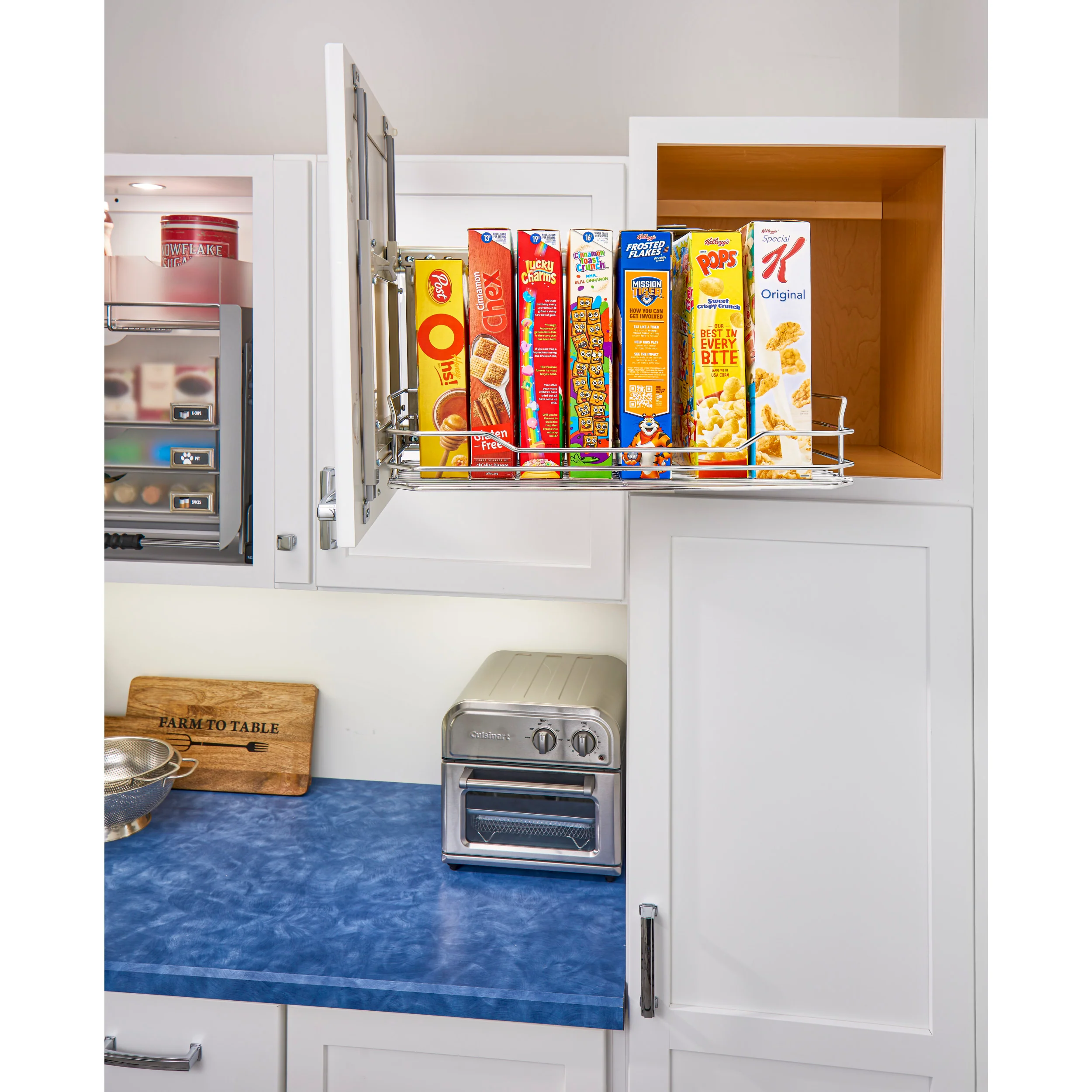 15 in Chrome Above Appliance Organizer Chrome  13 in (330 mm) W x 19 in (483 mm) D x 14.75 in (375 mm) H - Image 5