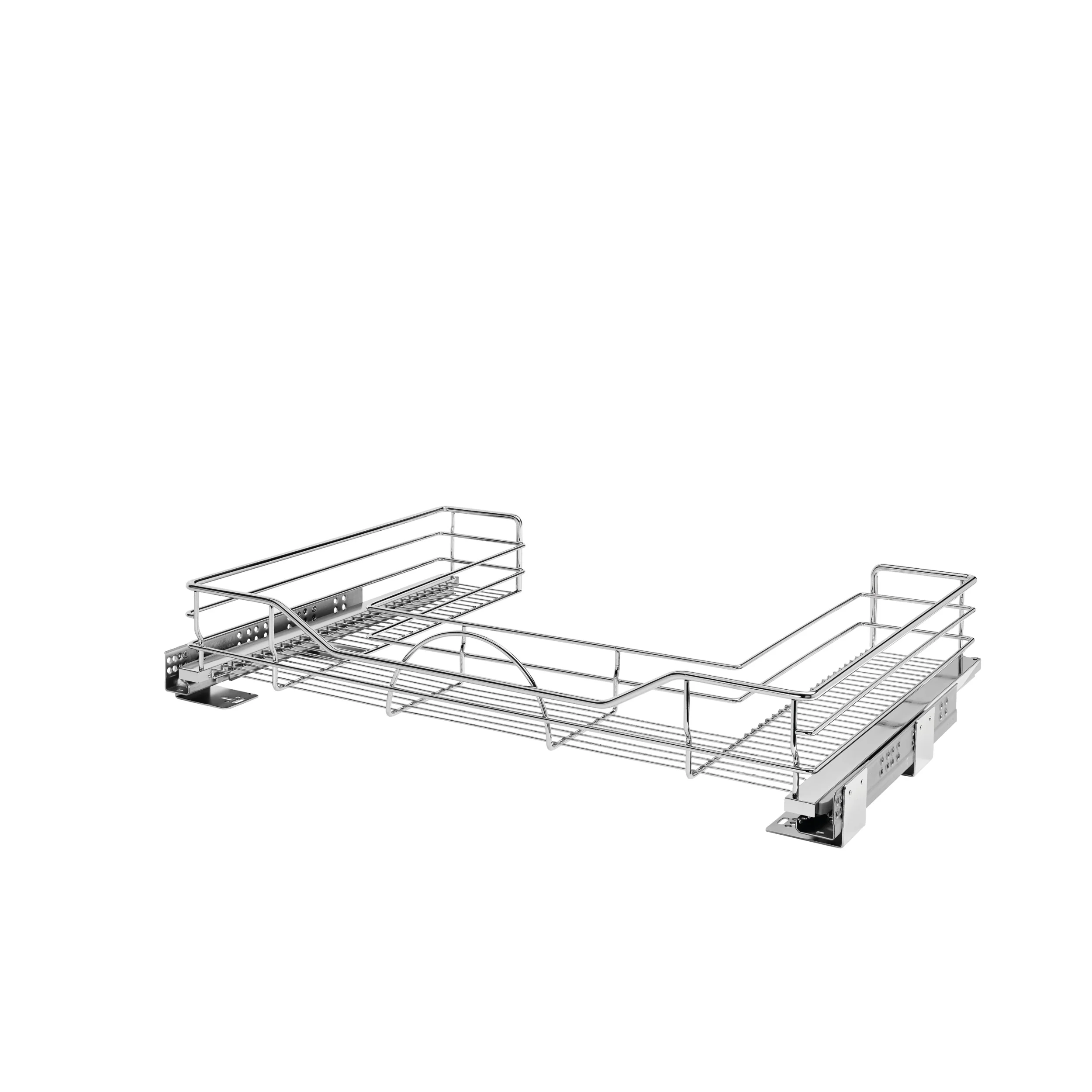 30 in Chrome U-Shaped Pull Out w/Soft-Close Chrome  29.5 in (749 mm) W x 21.9 in (556 mm) D x 5.2 in (132 mm) H - Image 3