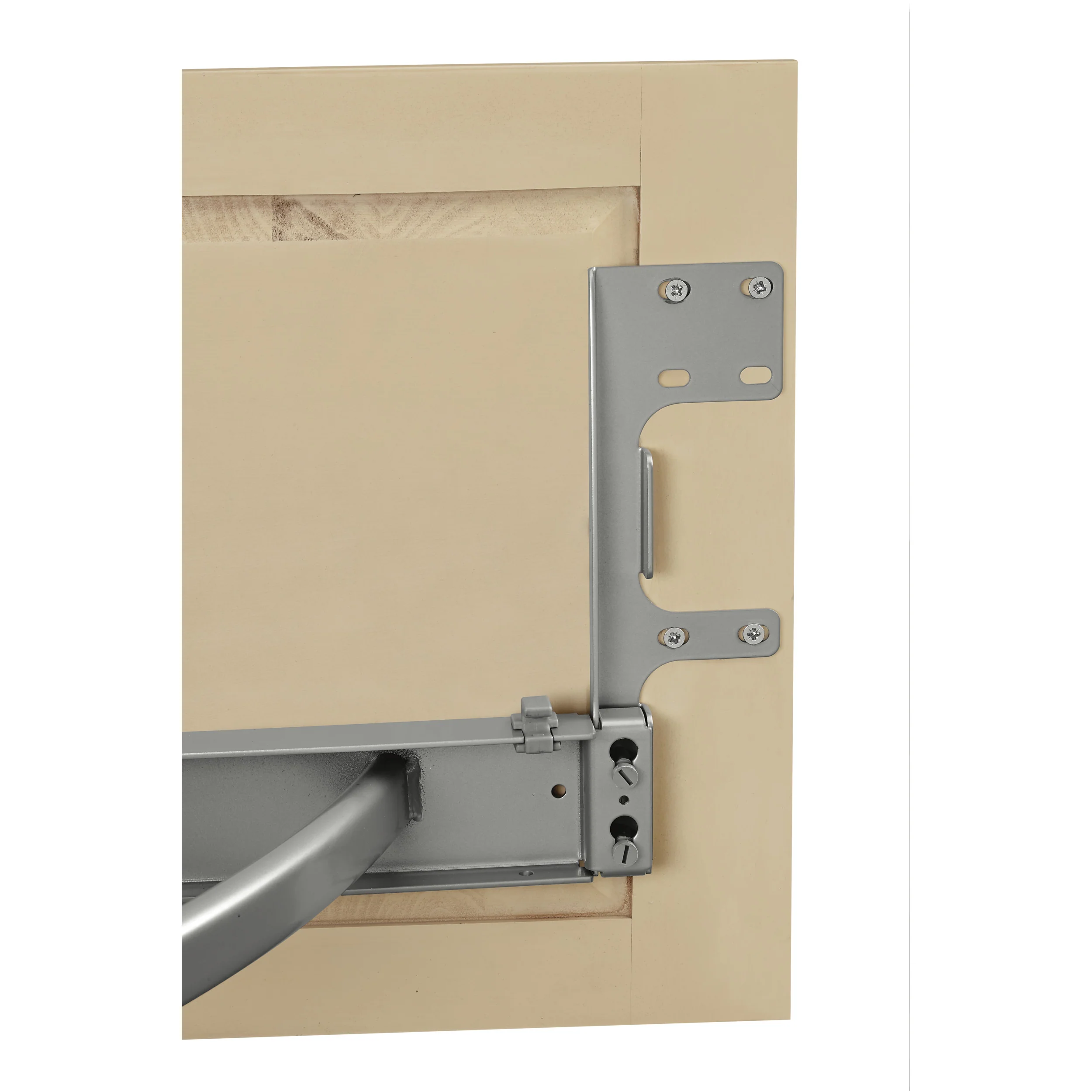 18 in Two-Tier Curve Organizer for a Blind Left Chrome  16 in (406 mm) W x 35.75 in (908 mm) D x 19.75 in (502 mm) H - Image 3