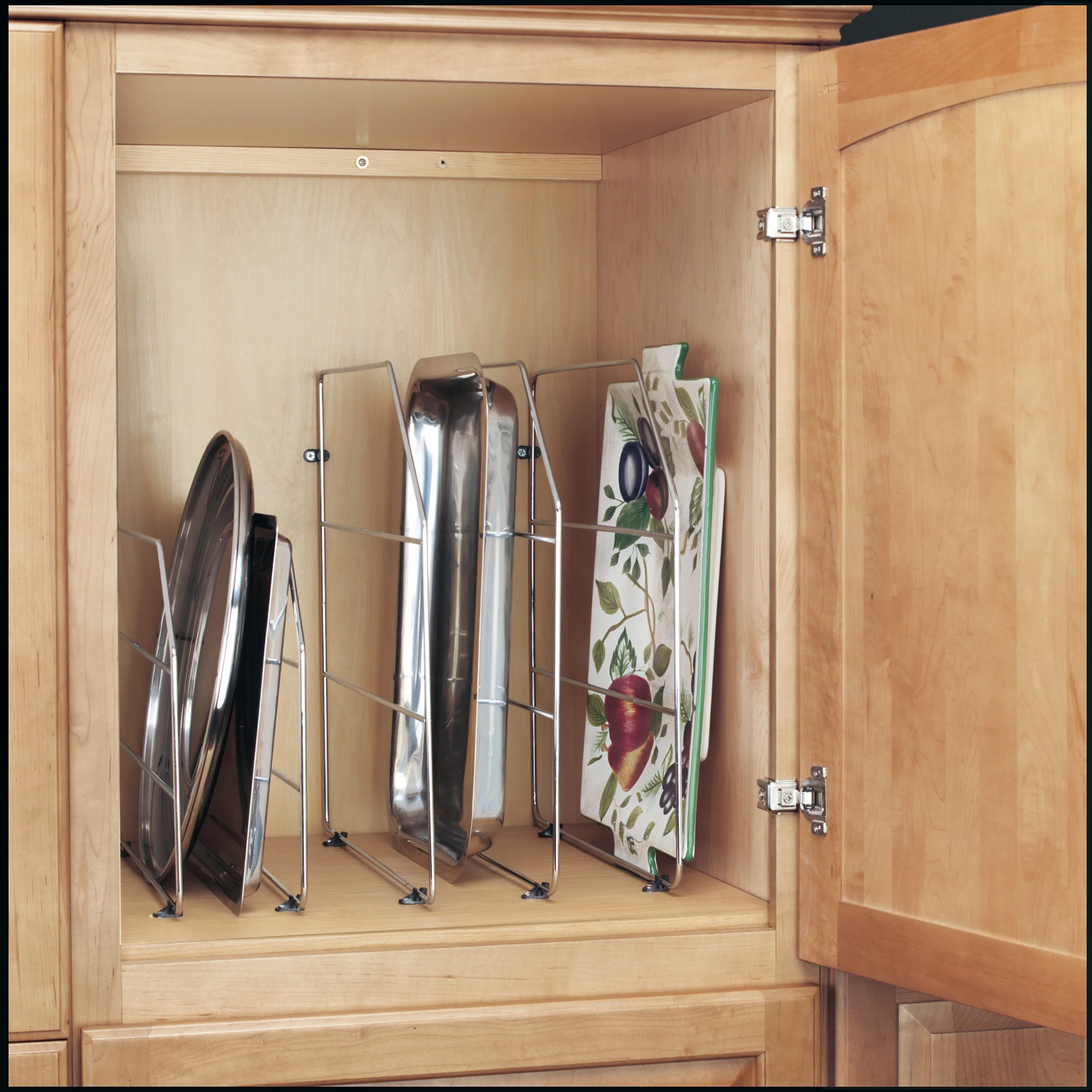 18 in Bakeware Organizer Chrome 0.75 in (19 mm) W x 20 in (508 mm) D x 18 in (457 mm) H