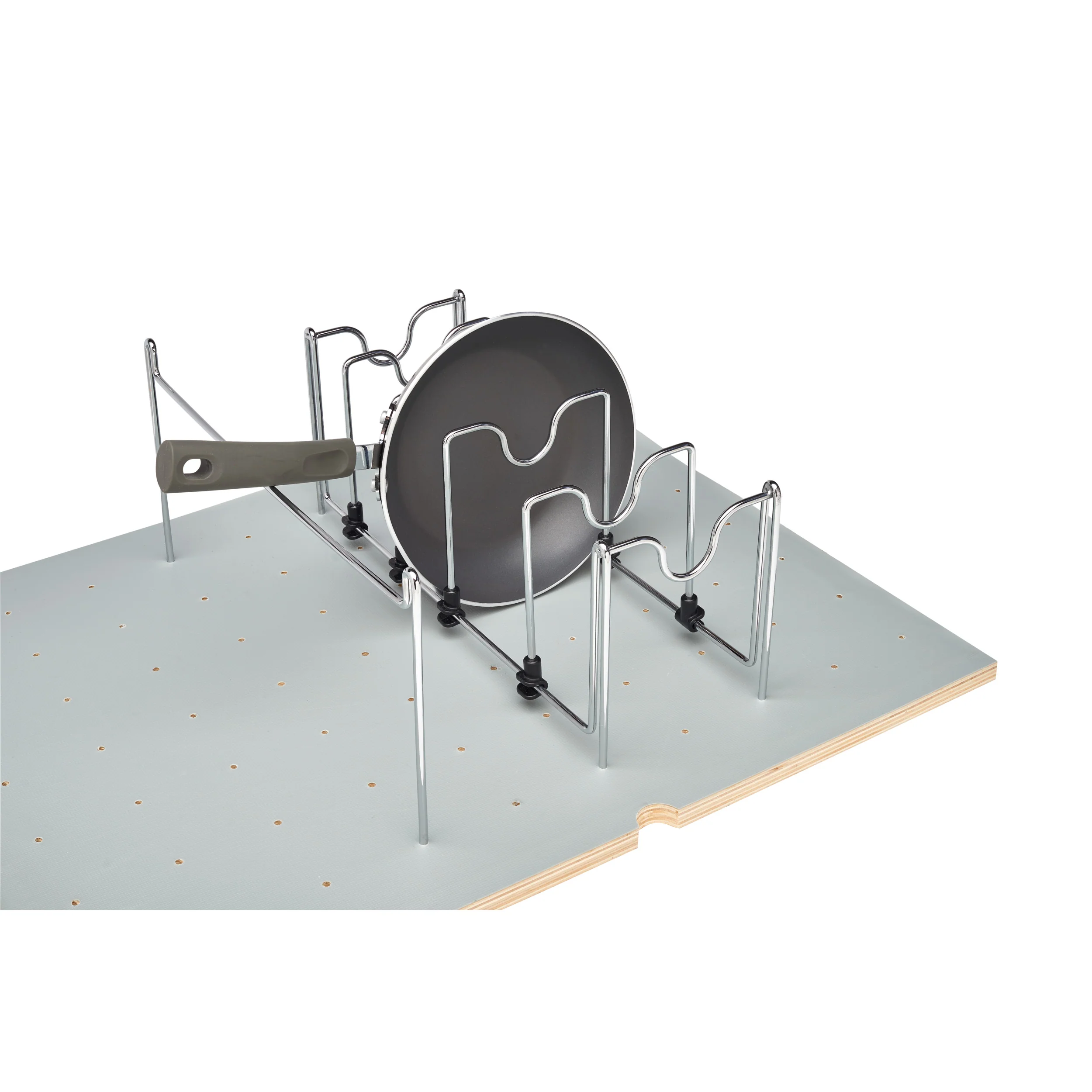 Chrome Pan Org for Drawer Peg Boards-Trimmable Chrome  7.75 in (197 mm) W x 15.25 in (387 mm) D x 7.63 in (194 mm) H - Image 4