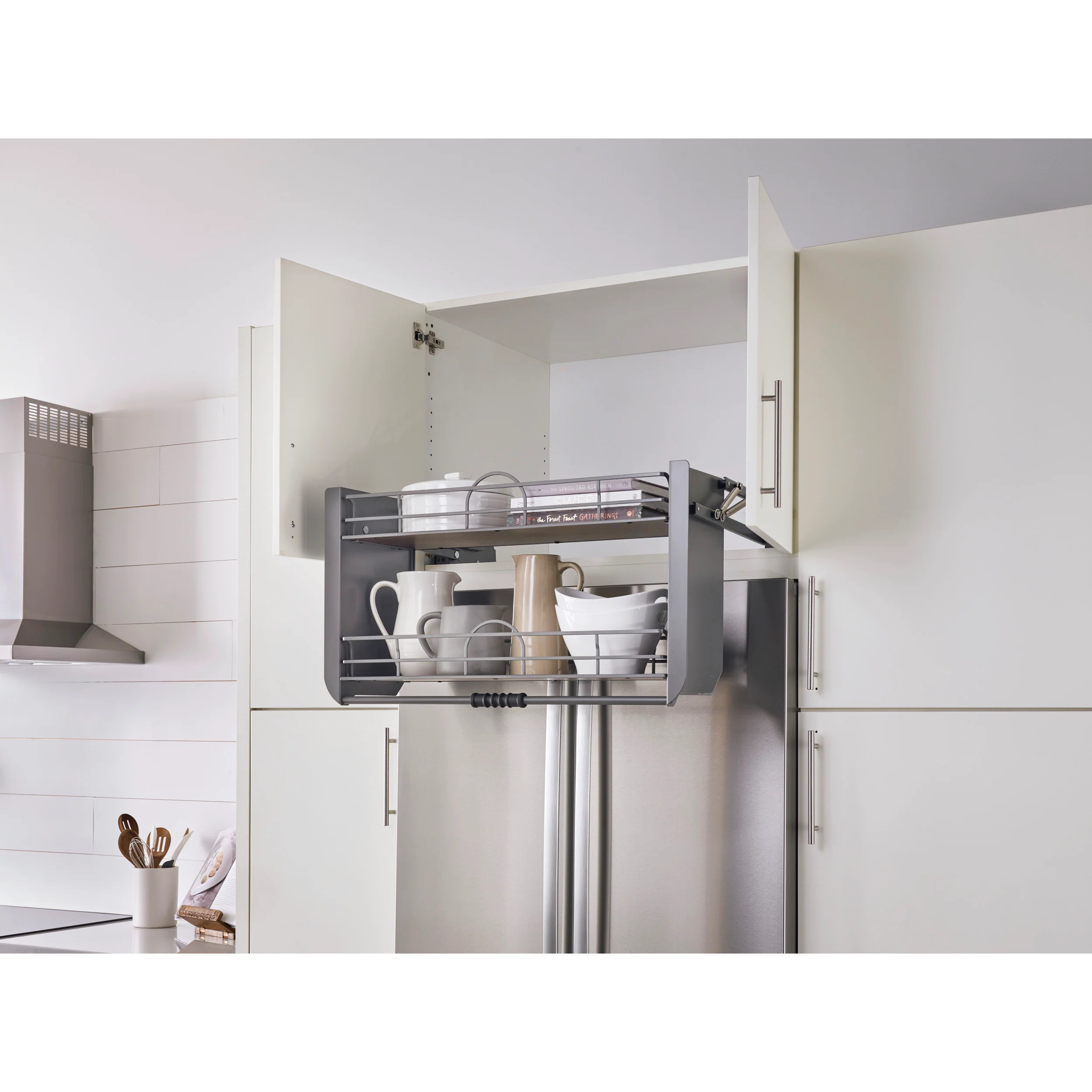 36 in Orion Gray Pull Down Shelf Orion Gray 32.02 in (813 mm) W x 10.11 in (257 mm) D x 18.22 in (463 mm) H - Image 4