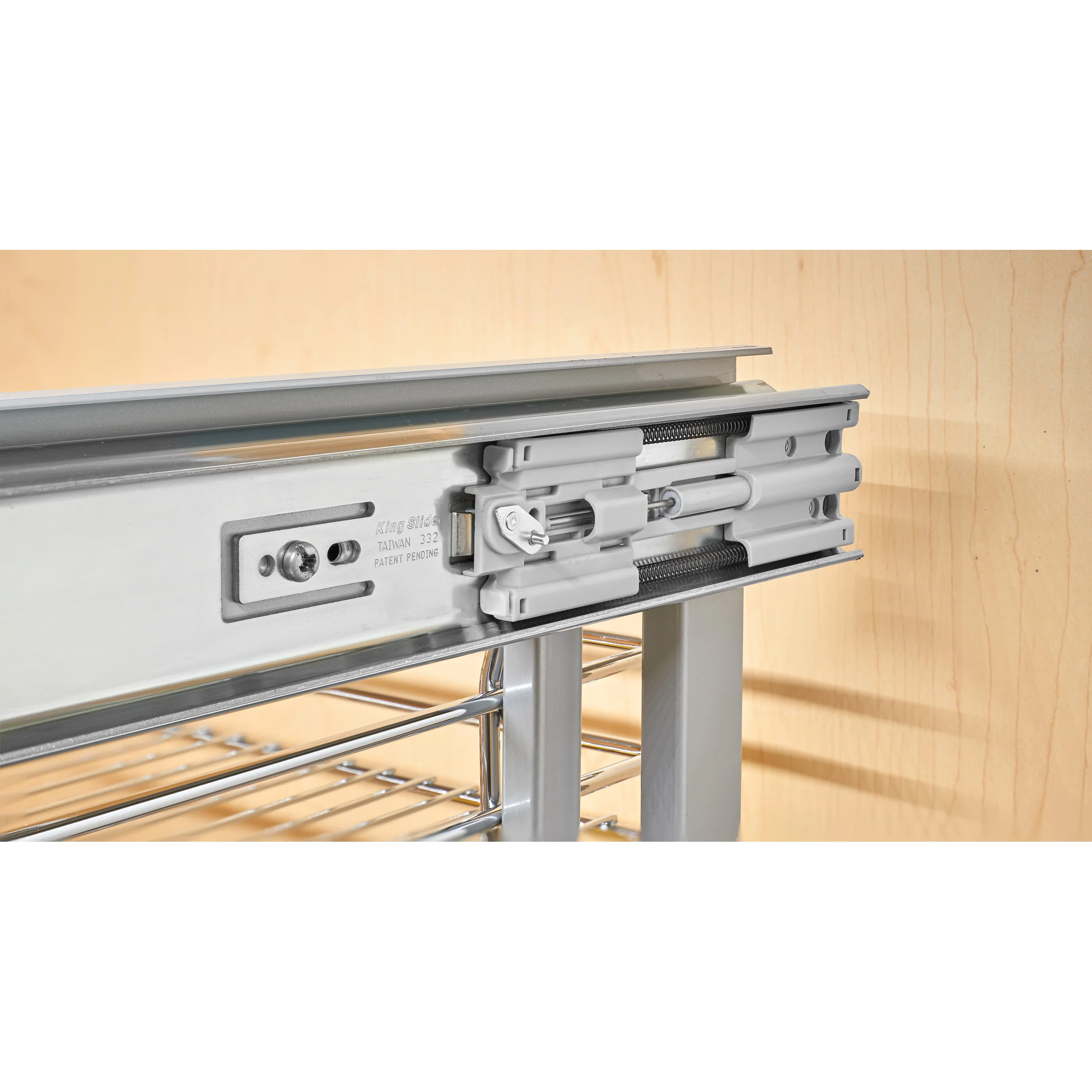 15 in Chrome Blind Corner Organizer Soft-Close Chrome 26.25 in (667 mm) W x 20.25 in (514 mm) D x 20.88 in (530 mm) H - Image 3