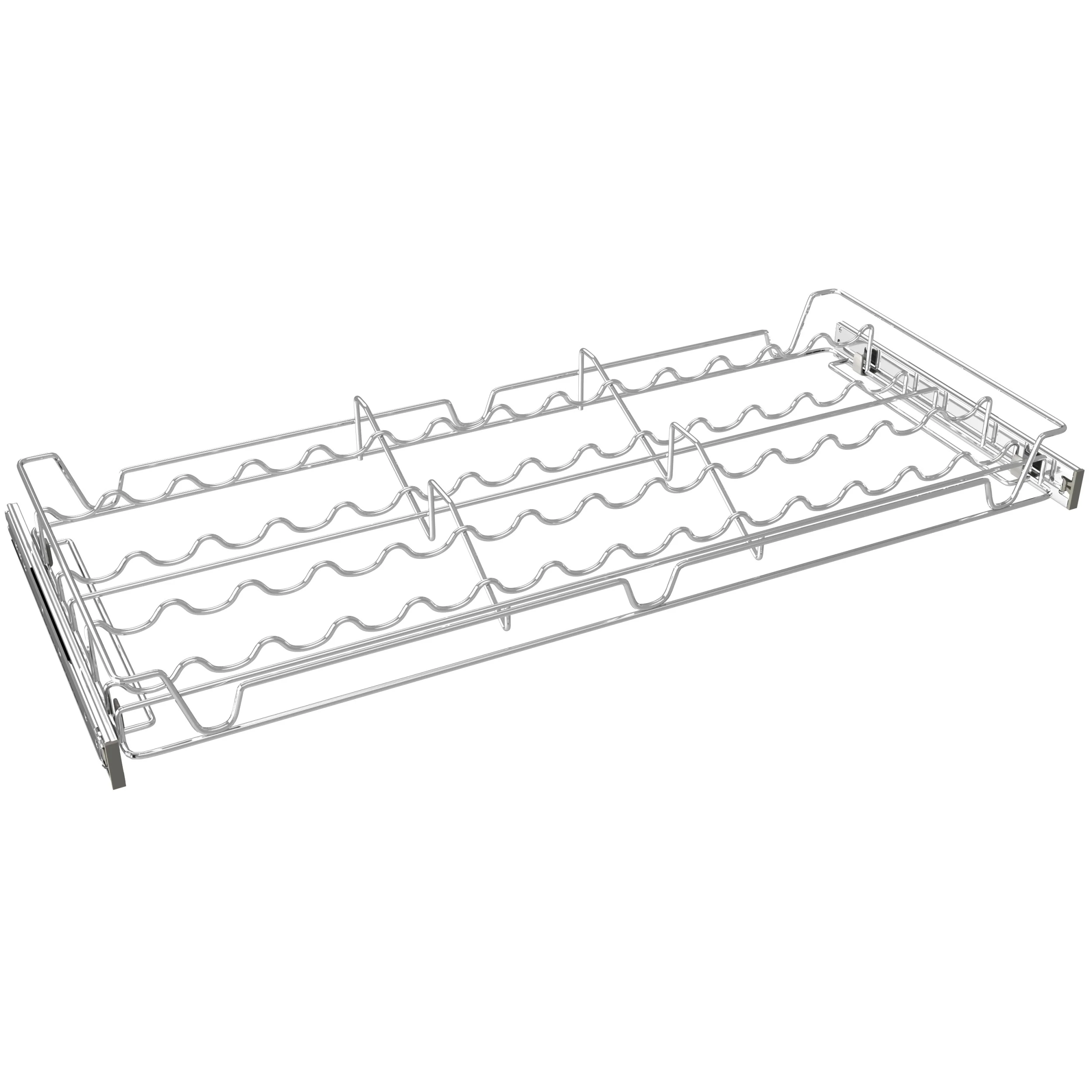 30 in Deluxe Sliding Spice/Can Rack Chrome  30 in (762 mm) W x 14 in (356 mm) D x 2.36 in (60 mm) H - Image 3