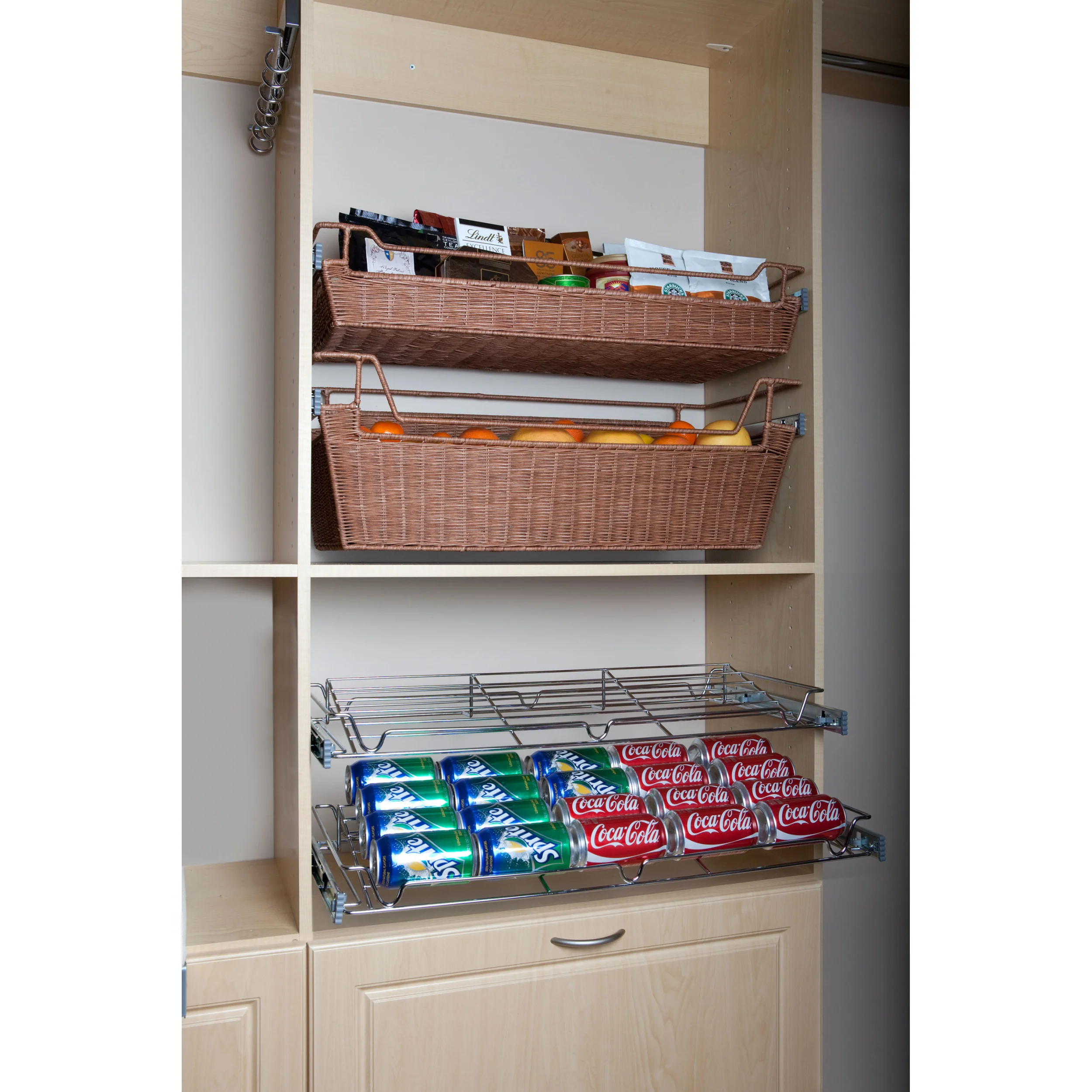 30 in Deluxe Sliding Spice/Can Rack Chrome  30 in (762 mm) W x 14 in (356 mm) D x 2.36 in (60 mm) H - Image 4