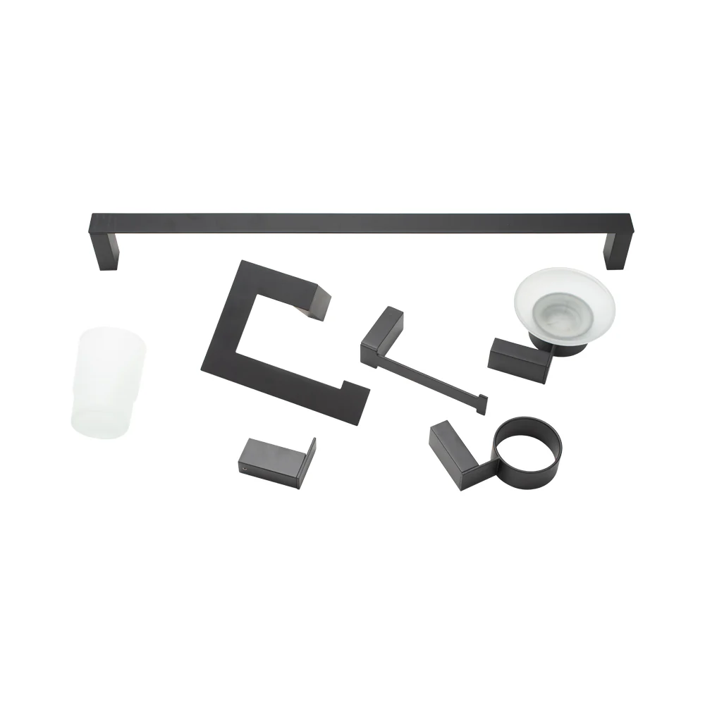 Bathroom Accessories Matte Black - Image 2