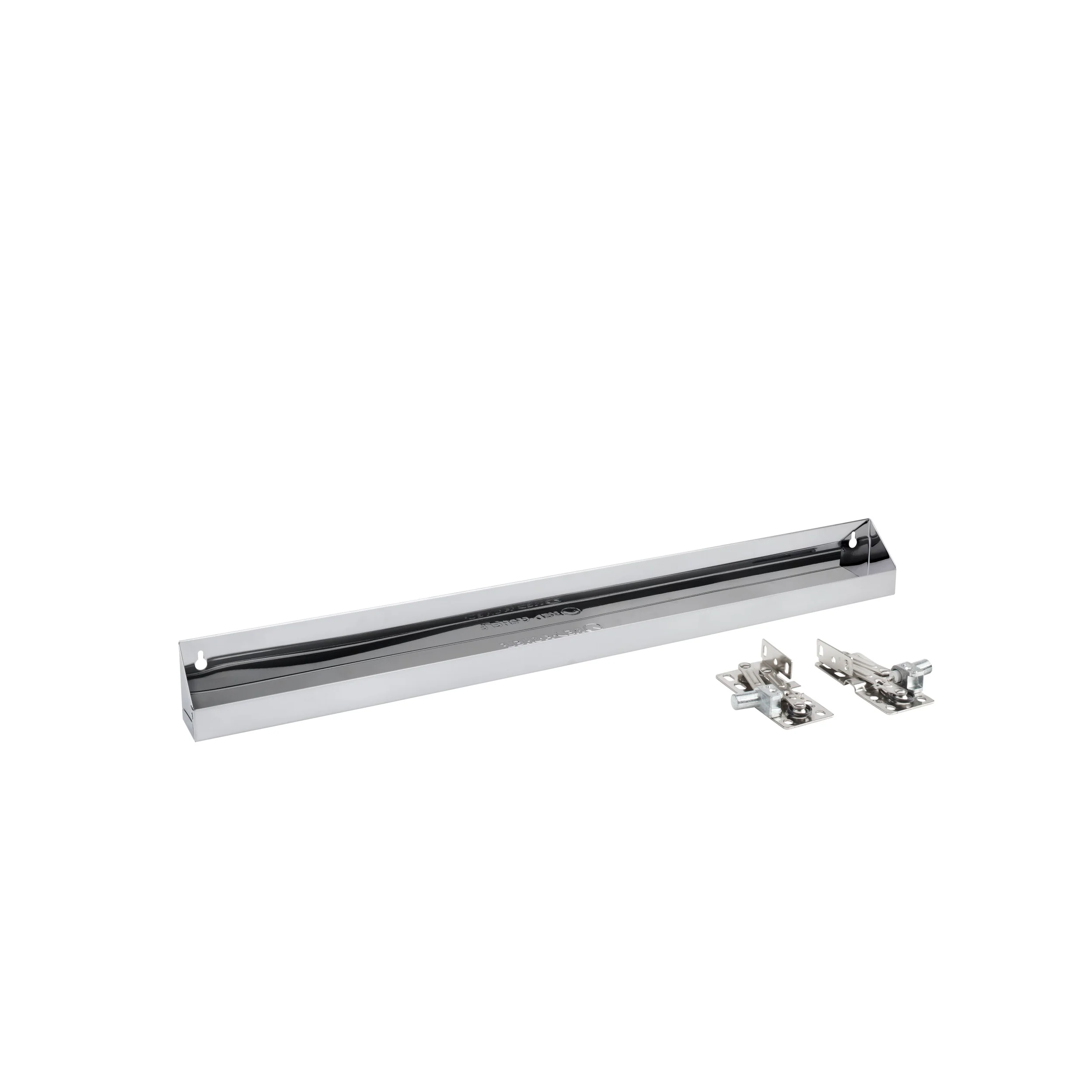 31 in Stainless Steel Tip-Out Tray w/Soft-Close Stainless  31 in (787 mm) W x 2.63 in (67 mm) D x 3 in (76 mm) H - Image 3