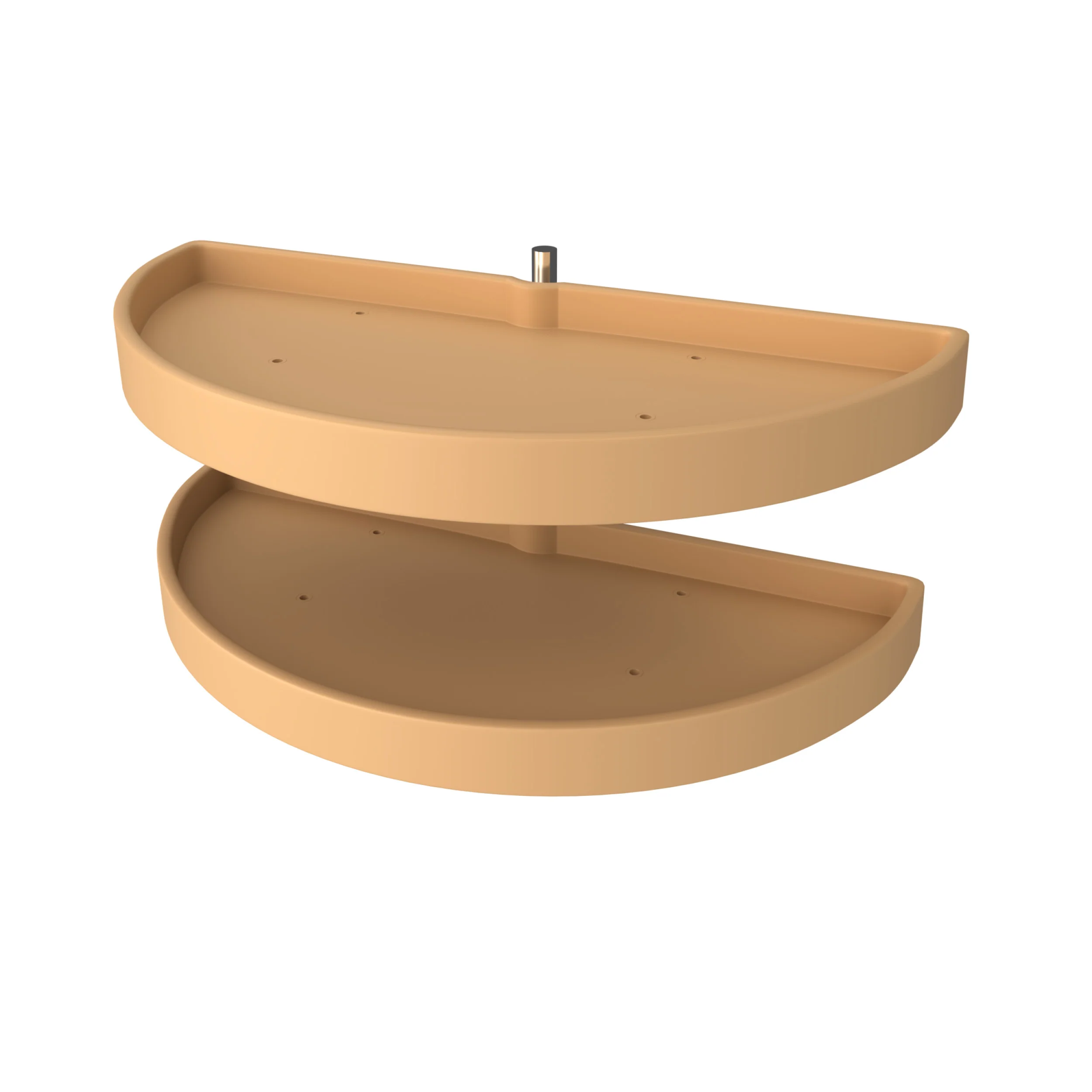 33 in Polymer Two-Tier Half Moon Susans Almond  33 in (838 mm) W x 16.5 in (419 mm) D x 15.88 in (403 mm) H - Image 6
