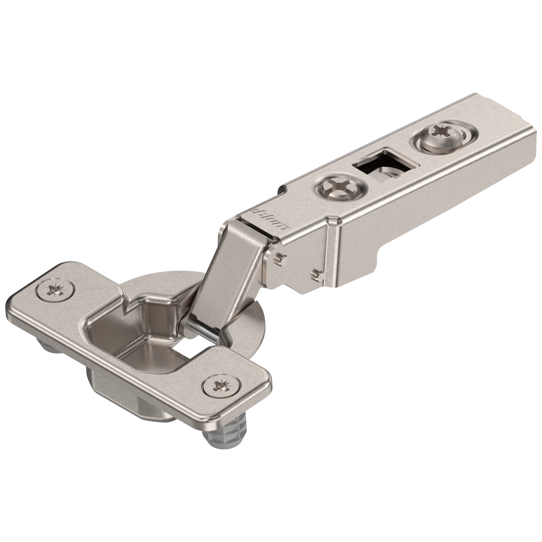 BLUM CLIP 100° HINGES FREE-SWINGING FULL OVERLAY KNOCK-IN NICKEL