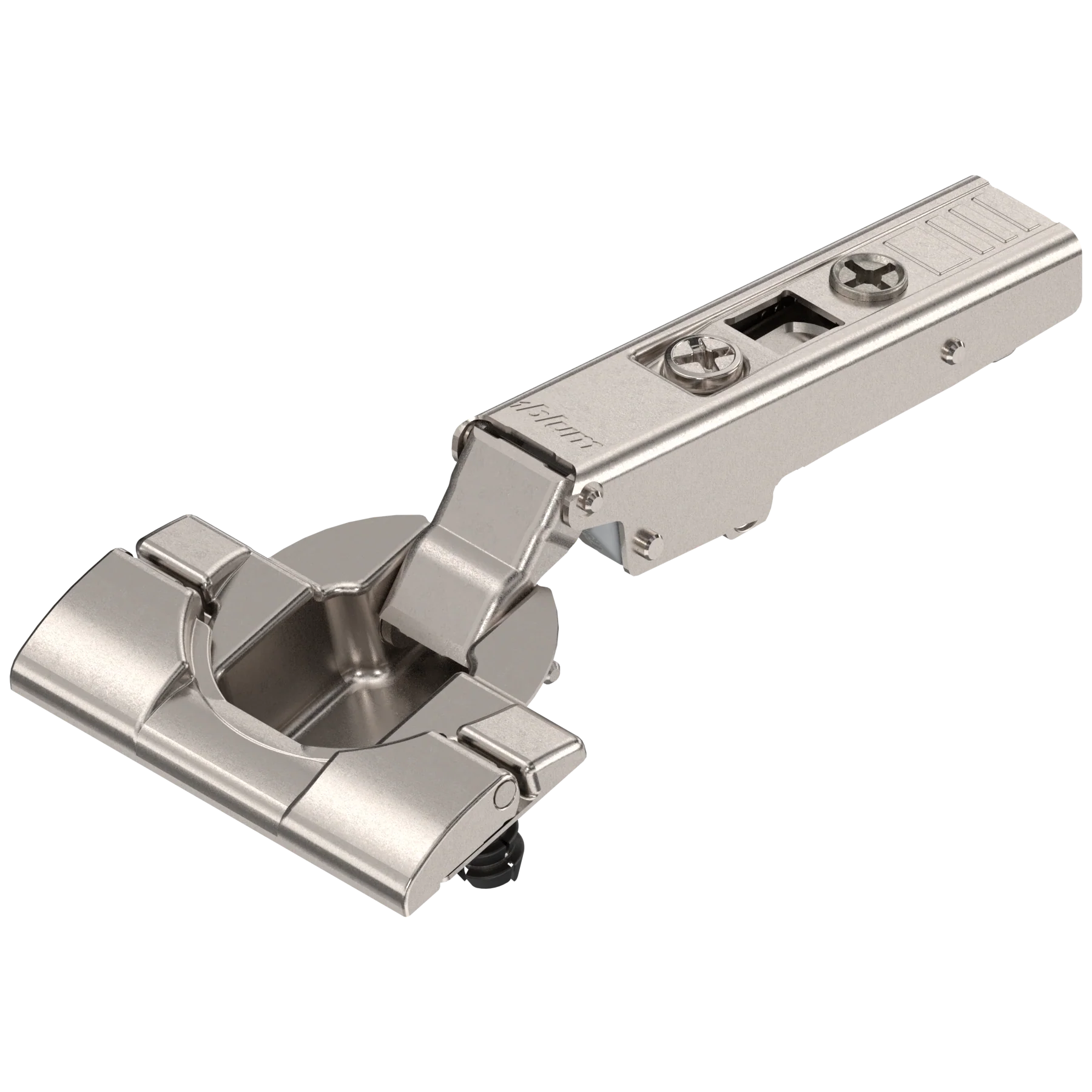 Blum CLIP top standard hinge 110°, full overlay application, hinge cup: INSERTA
