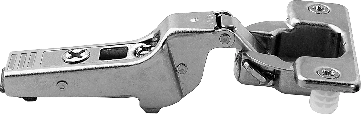 Blum CLIP top 95° thick door hinges Self-closing Half overlay Nickel - Image 2