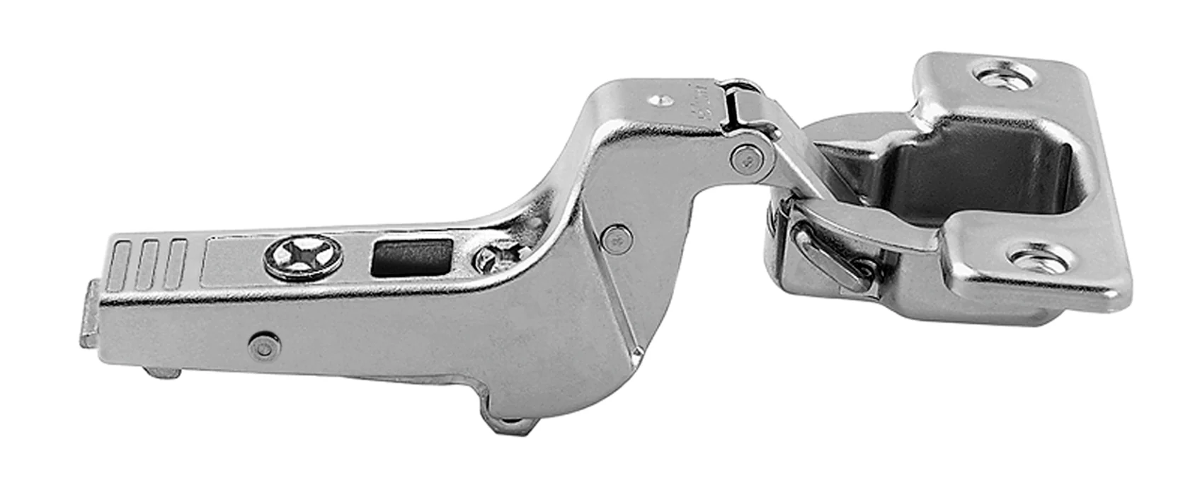 Blum CLIP top 95° thick door hinges Self-closing Inset Nickel - Image 2