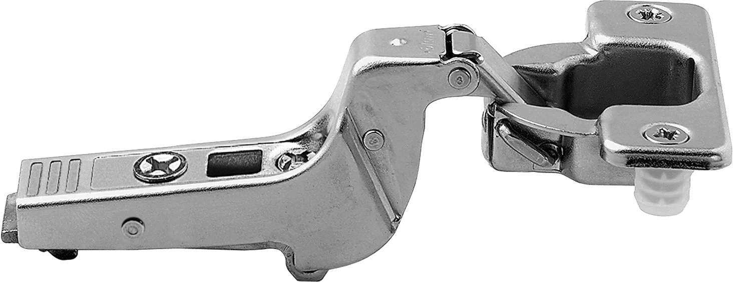 Blum CLIP top 95° thick door hinges Self-closing Inset Nickel - Image 2
