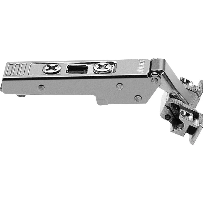 Blum CLIP top 120° hinge for aluminum frame door, straight-arm, self closing, screw-on - Image 2
