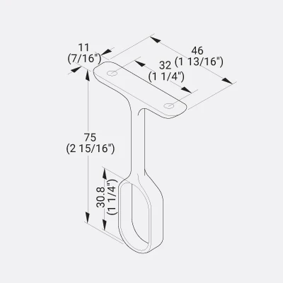 Center Support tube MATT BLACK - Image 2