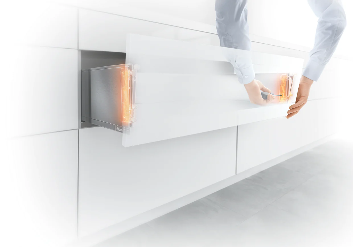 DRAWER BOX KIT BLUM LEGRABOX M HEIGHT (3-9/16") 18" LENGTH - ORION GRAY - Image 4