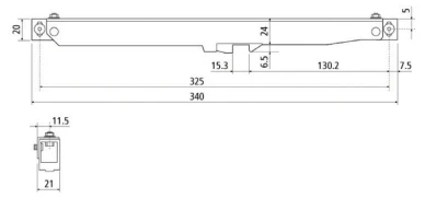BARN DOOR FLAT RAIL SC ACC KIT SC MT BL - Image 2