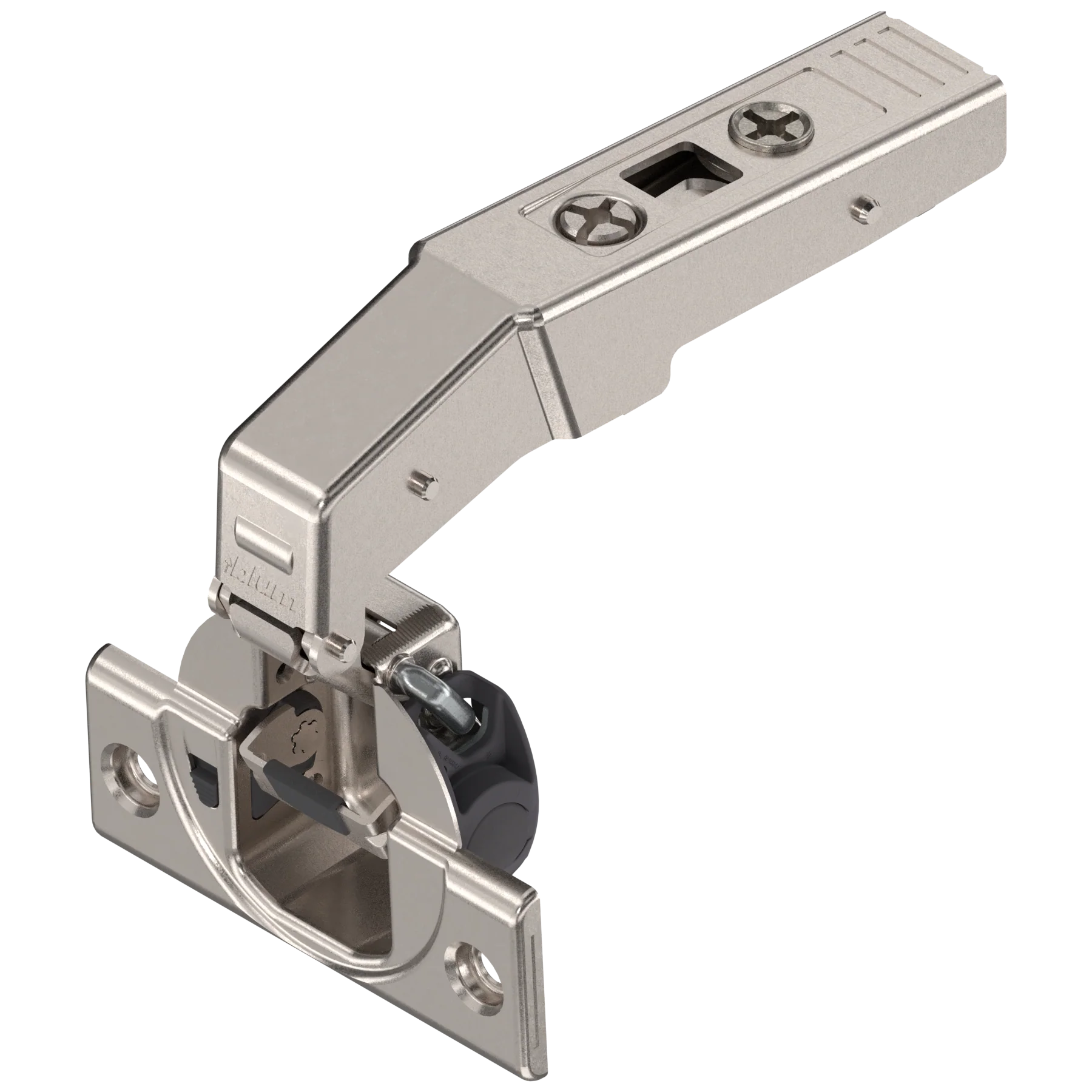 Blum 95° CLIP top BLUMOTION blind corner hinge Soft-close Inset Screw On Onyx Black