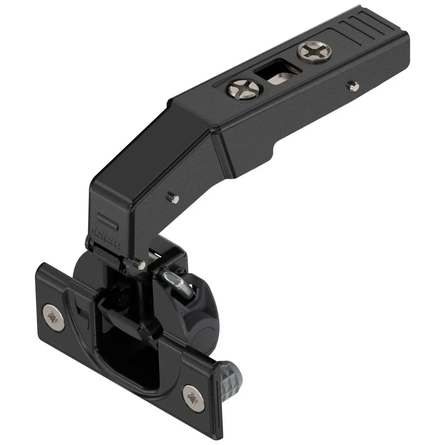 Blum CLIP top BLUMOTION 155° zero protrusion hinges Soft-close Full overlay Onyx Black - Image 3