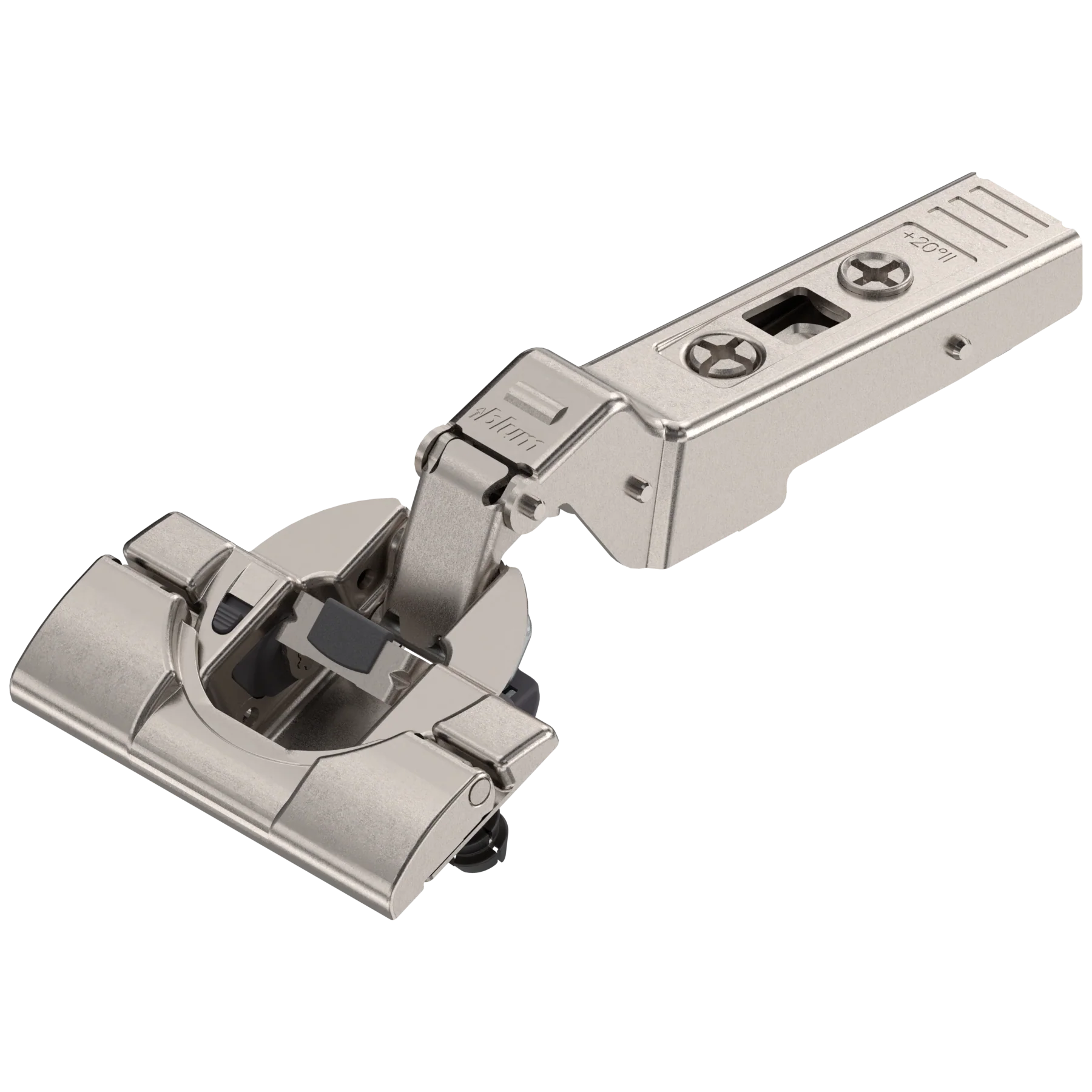 Blum CLIP top BLUMOTION hinges - special applications Angled hinges +20° Nickel