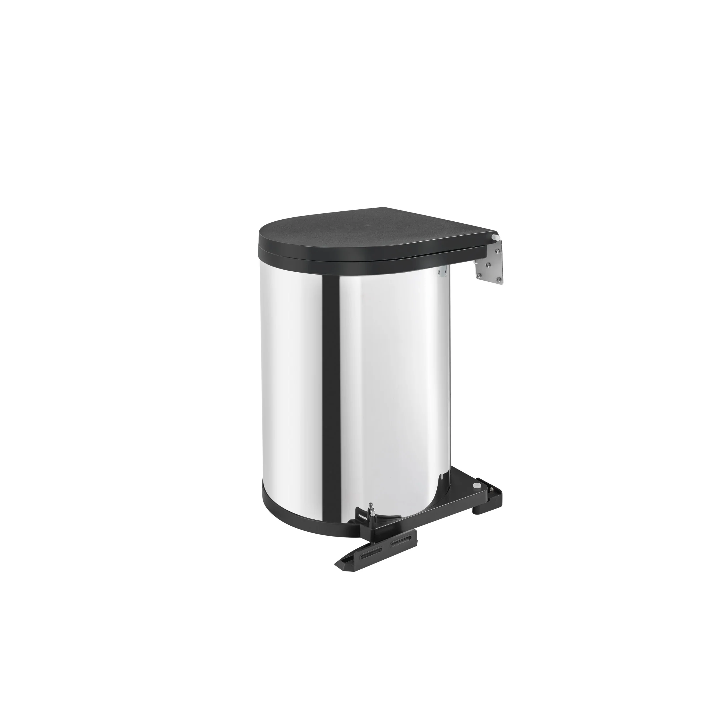 14 Liter Pivot Out Waste Container Stainless  13.44 in (341 mm) W x 10.69 in (272 mm) D x 15.19 in (386 mm) H - Image 5
