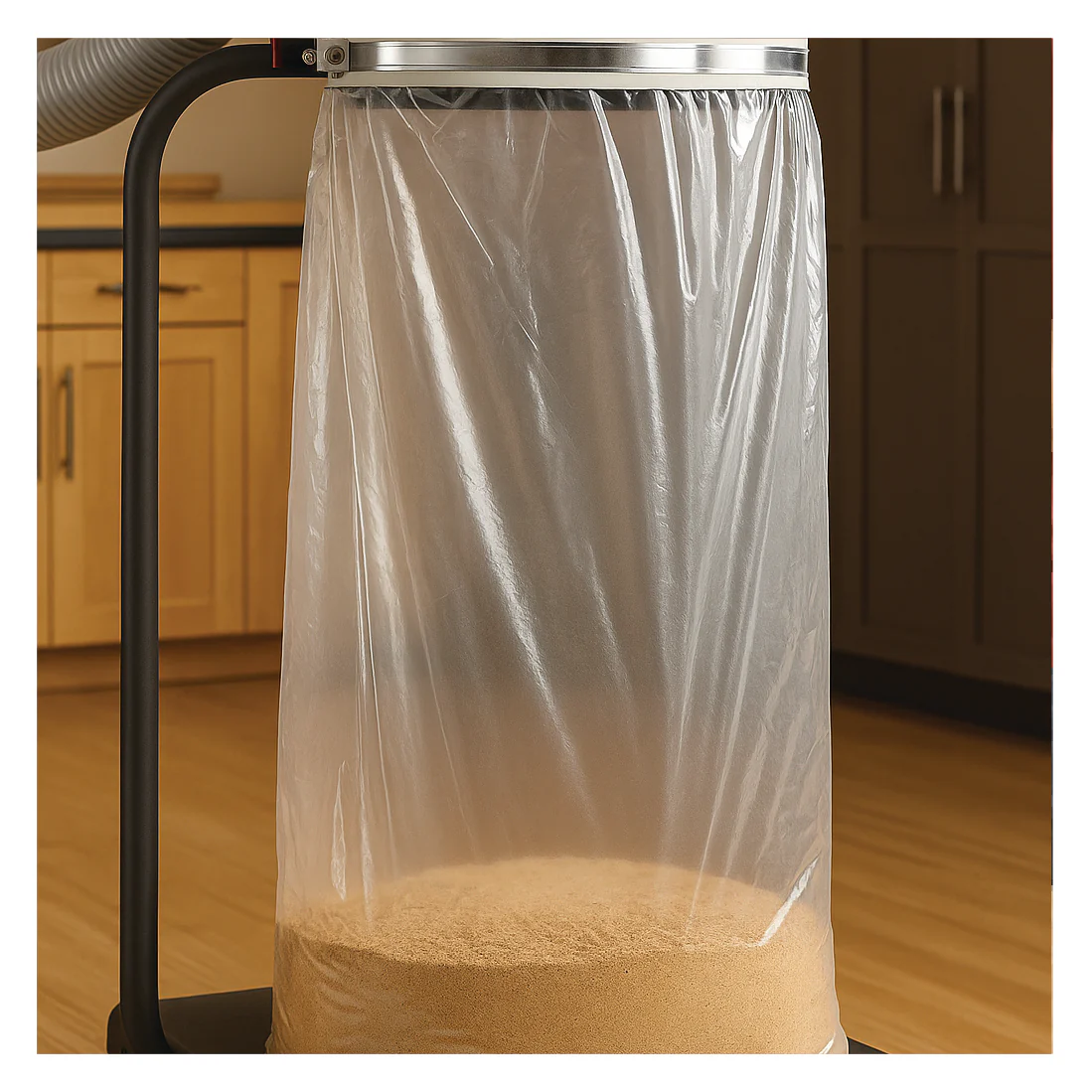 DUST COLLECTOR BAG 38x72" 6 MIL SUPER HEAVY DUTY PLASTIC CLEAR 35 BAGS PER ROLL - Image 2