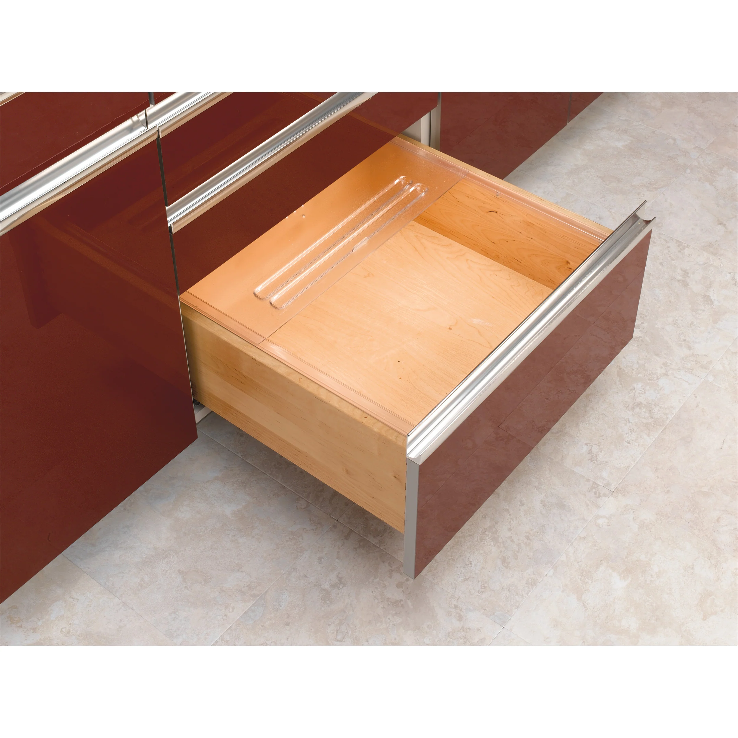 Large Bread Drawer Cover (Translucent) Clear  20.13 in (511 mm) W x 21.75 in (552 mm) D x 0.38 in (10 mm) H - Image 3