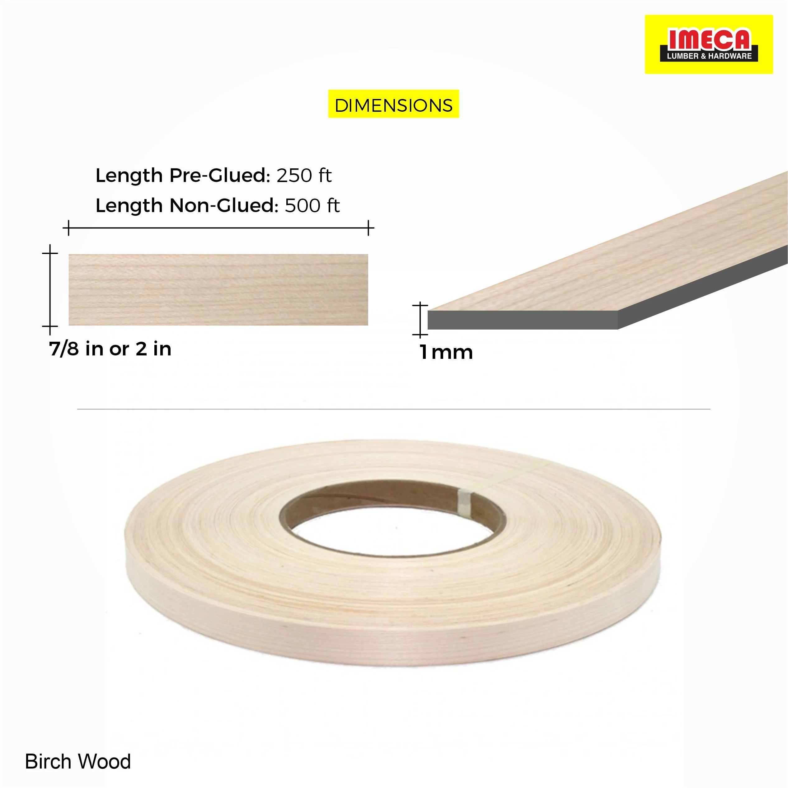 Birch Wood Veneer Edge Banding - Image 5
