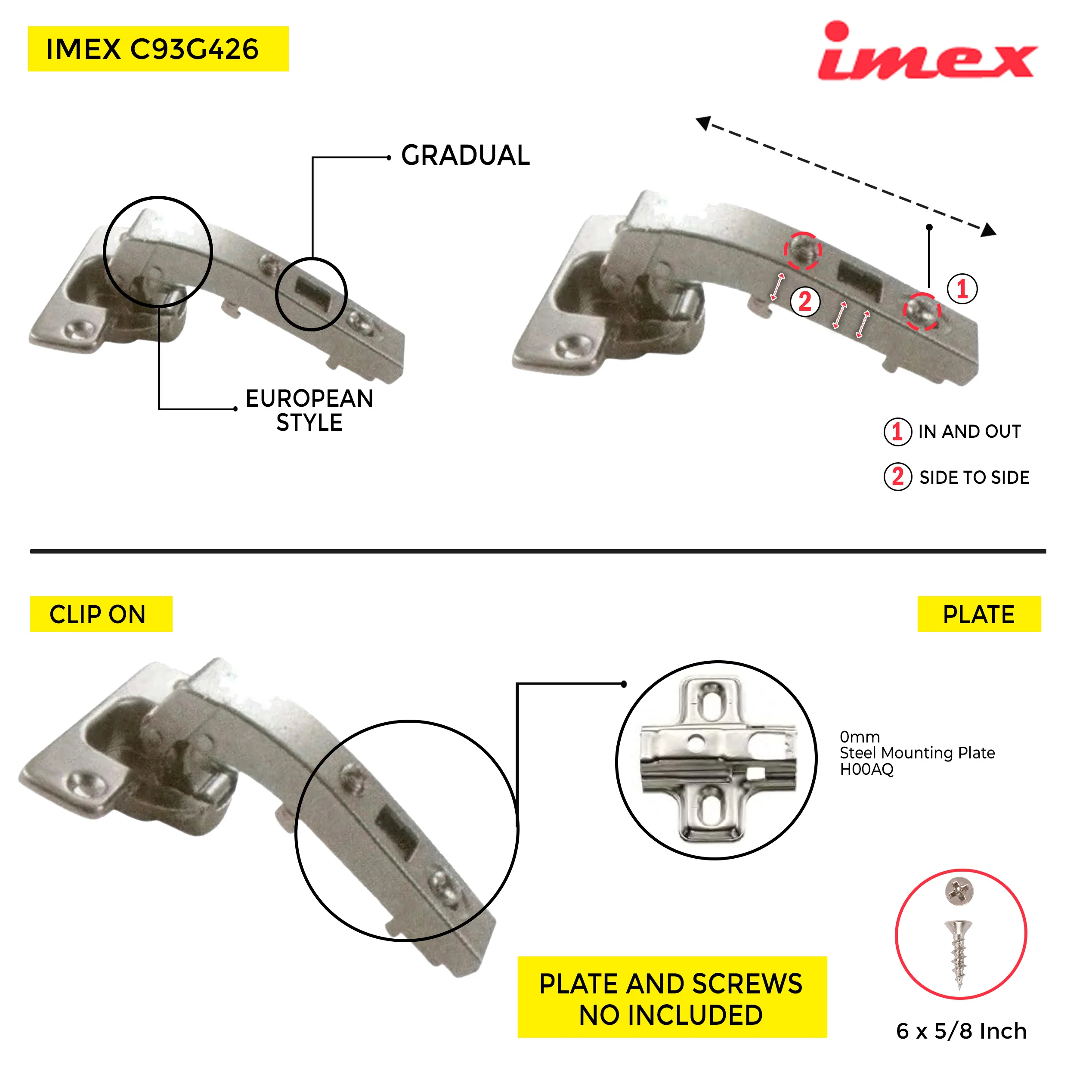 Clip-On Hinge 90Â° - Image 3