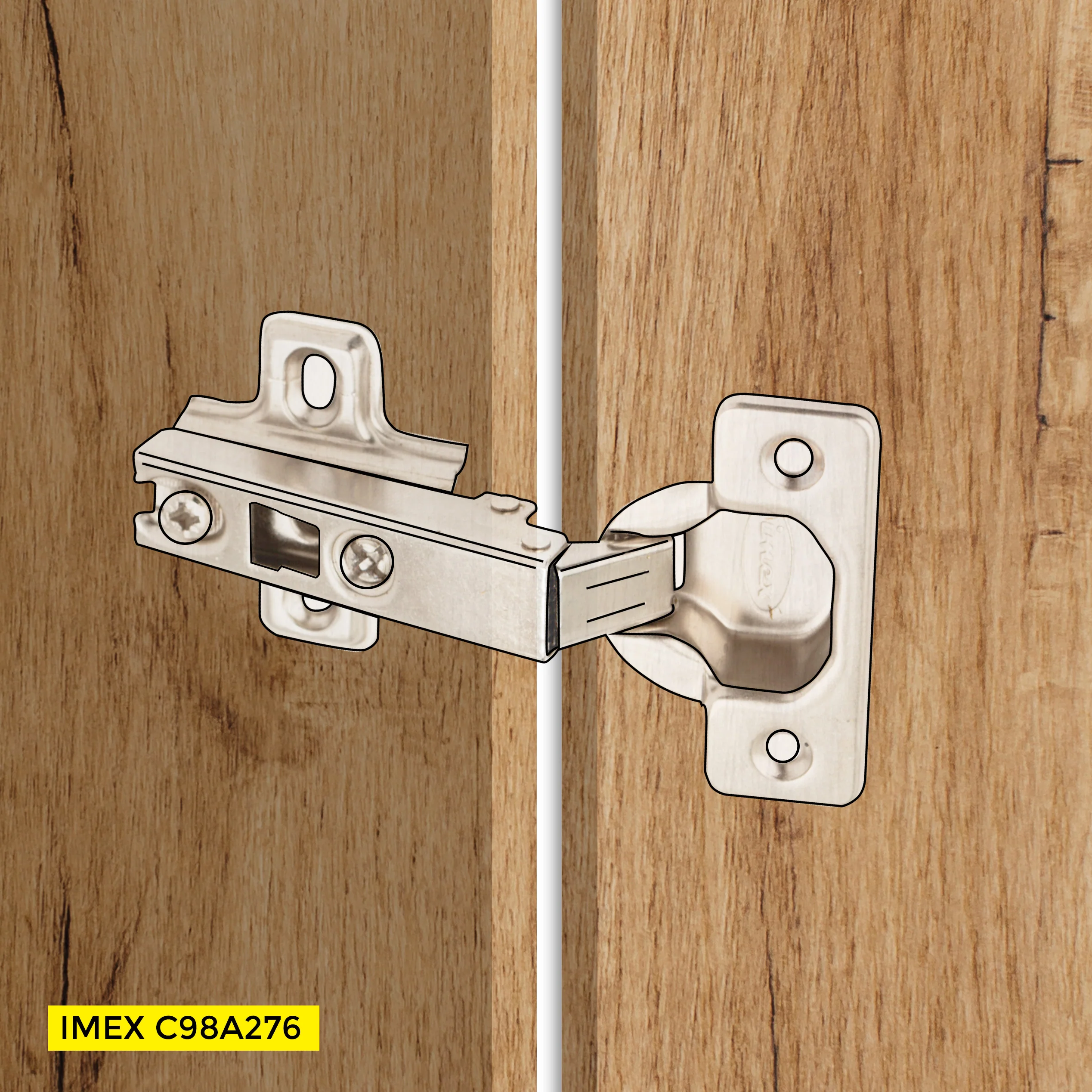 Slide-On Hinge Full Overlay Plate Includ - Image 3