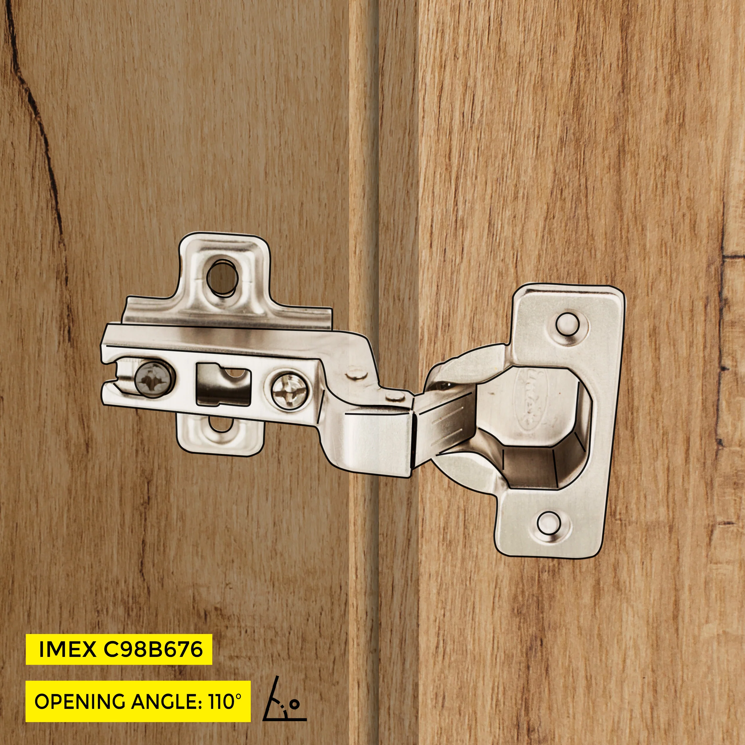 Clip-On Hinge Inset C=15 - Image 3