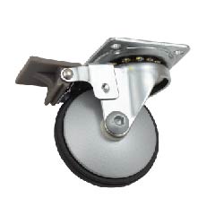 Casters 75Mm Black Lisa With Break - Image 4