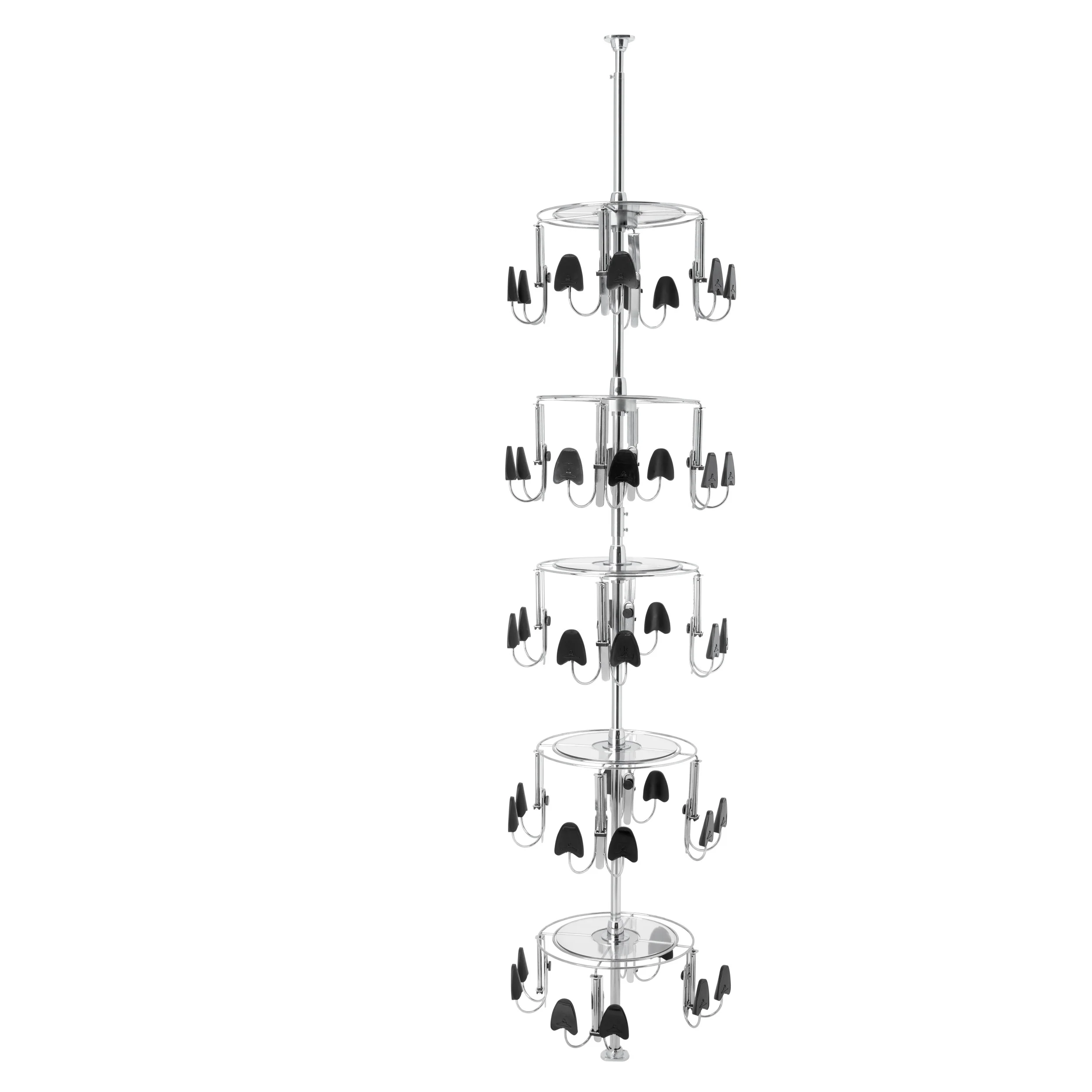 5-Tier Men's Shoezen Chrome  18 in (457 mm) W x 18 in (457 mm) D x 96 in (2438 mm) H - Image 3