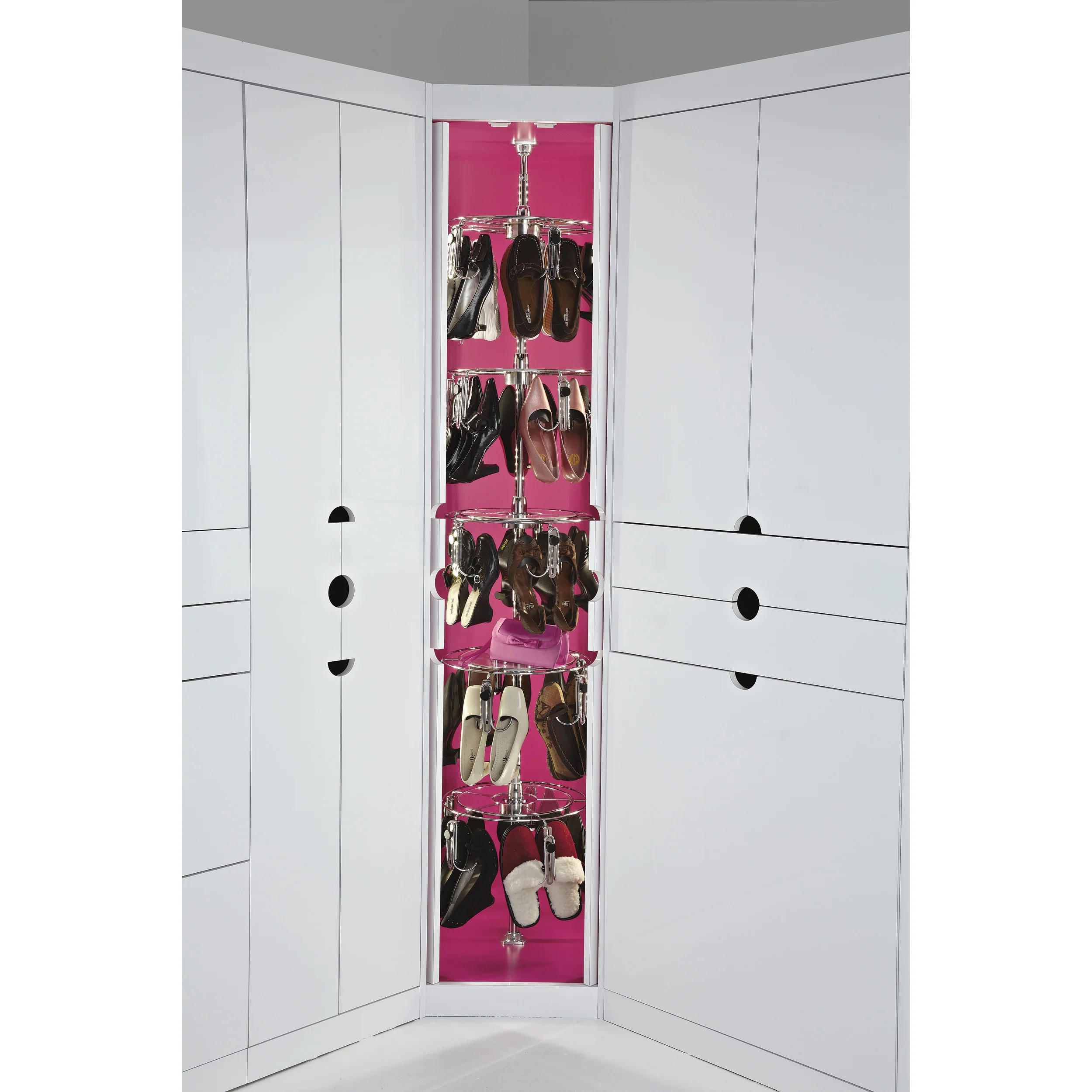 5-Tier Women?s Shoezen Chrome  18 in (457 mm) W x 18 in (457 mm) D x 95 in (2413 mm) H - Image 3