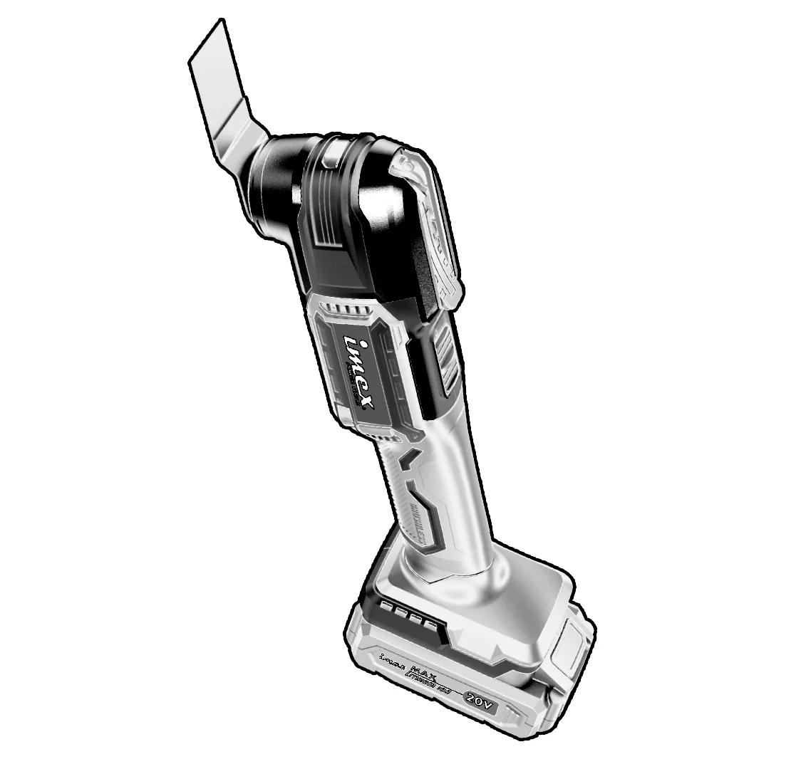 20V Brushless Oscillating Tool with Battery and Charger - IMEX Power Tools - Image 3