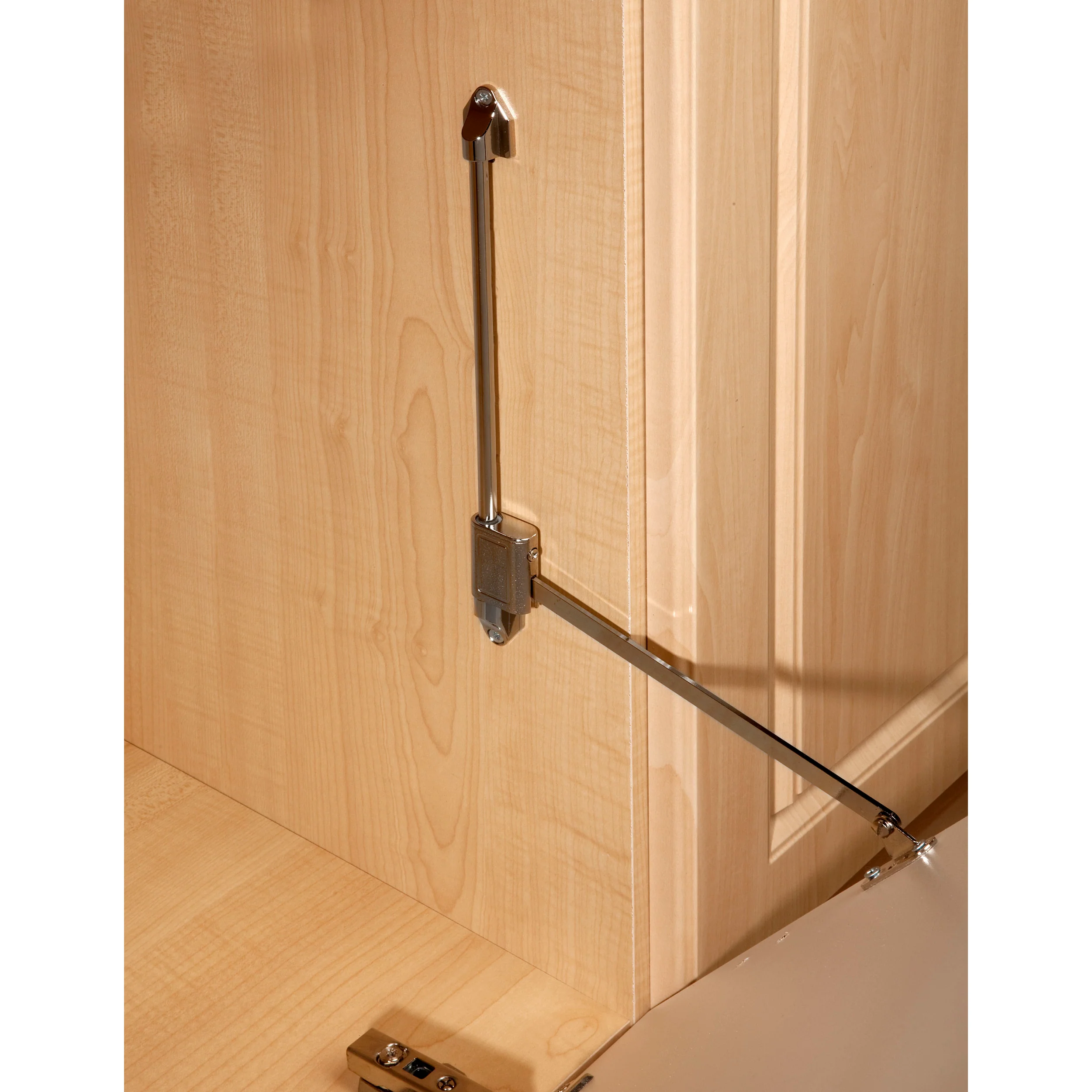Flap Stay for Sidelines Tilt Out Hampers Chrome  1.69 in (43 mm) W x 1 in (25 mm) D x 5 in (127 mm) H - Image 4