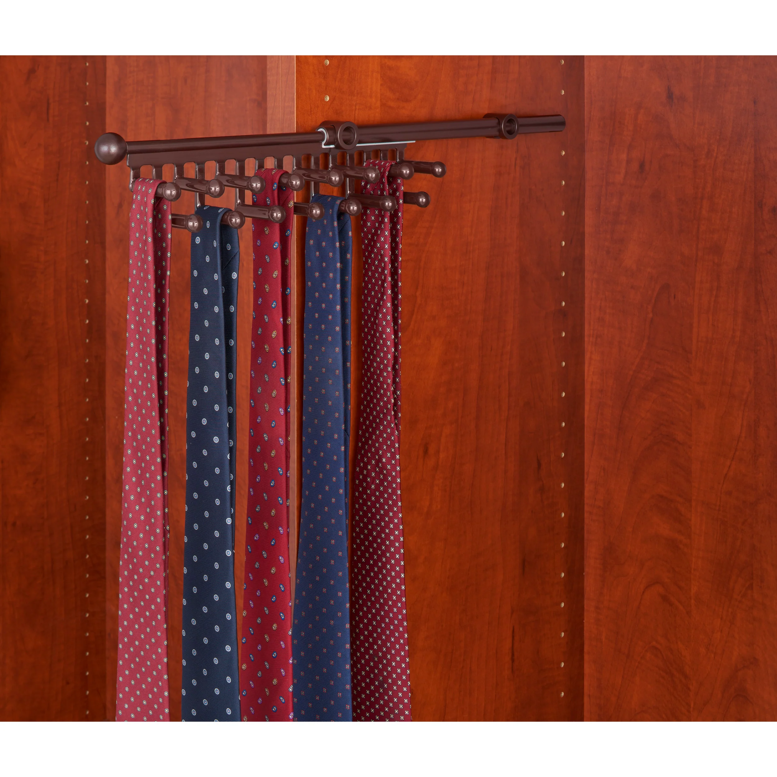 12 in Oil Rubbed BronzeTie/Scarf Rack Oil Rubbed Bronze 2.81 in (71 mm) W x 11.88 in (302 mm) D x 2.94 in (75 mm) H - Image 2