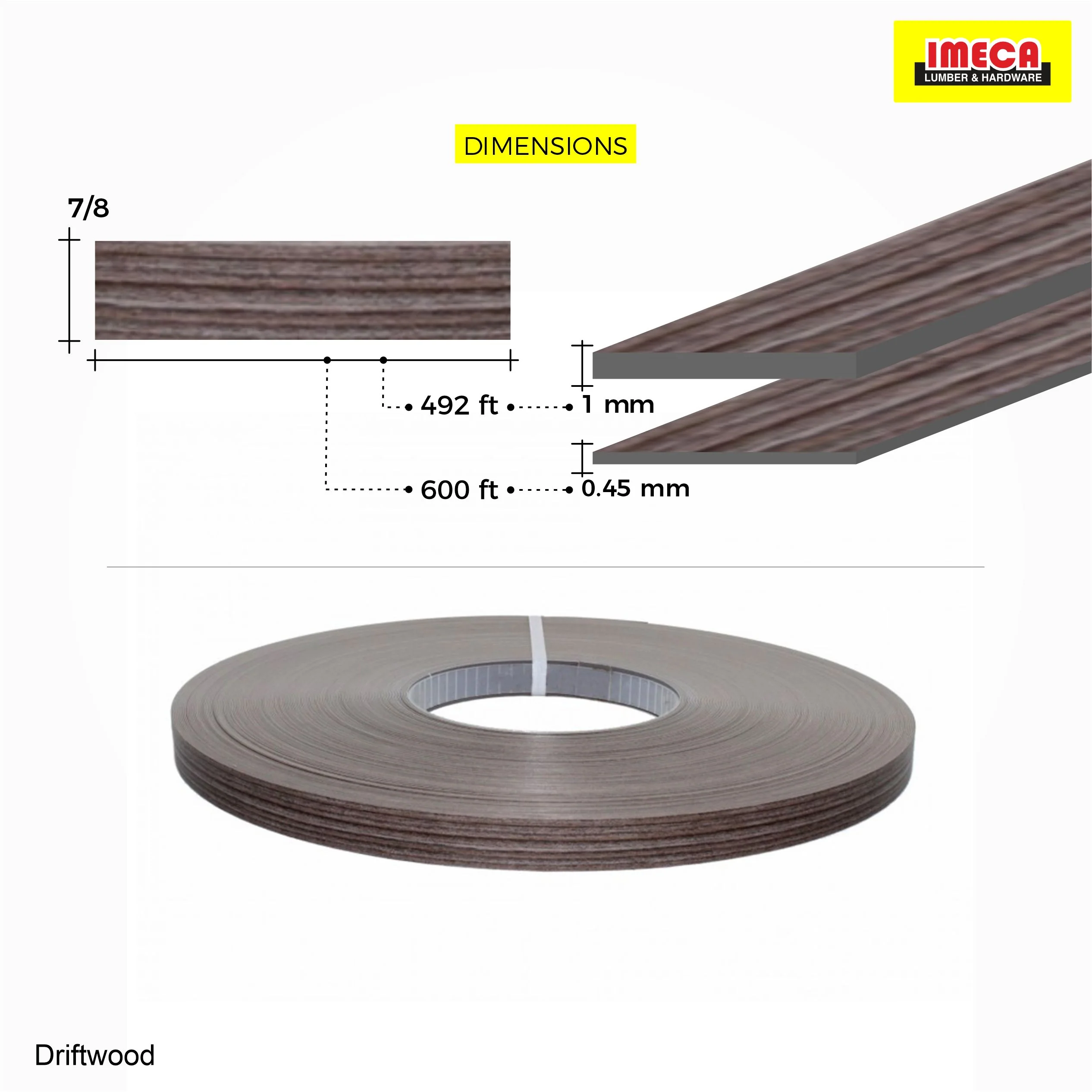 Driftwood PVC Edge Banding - Image 3