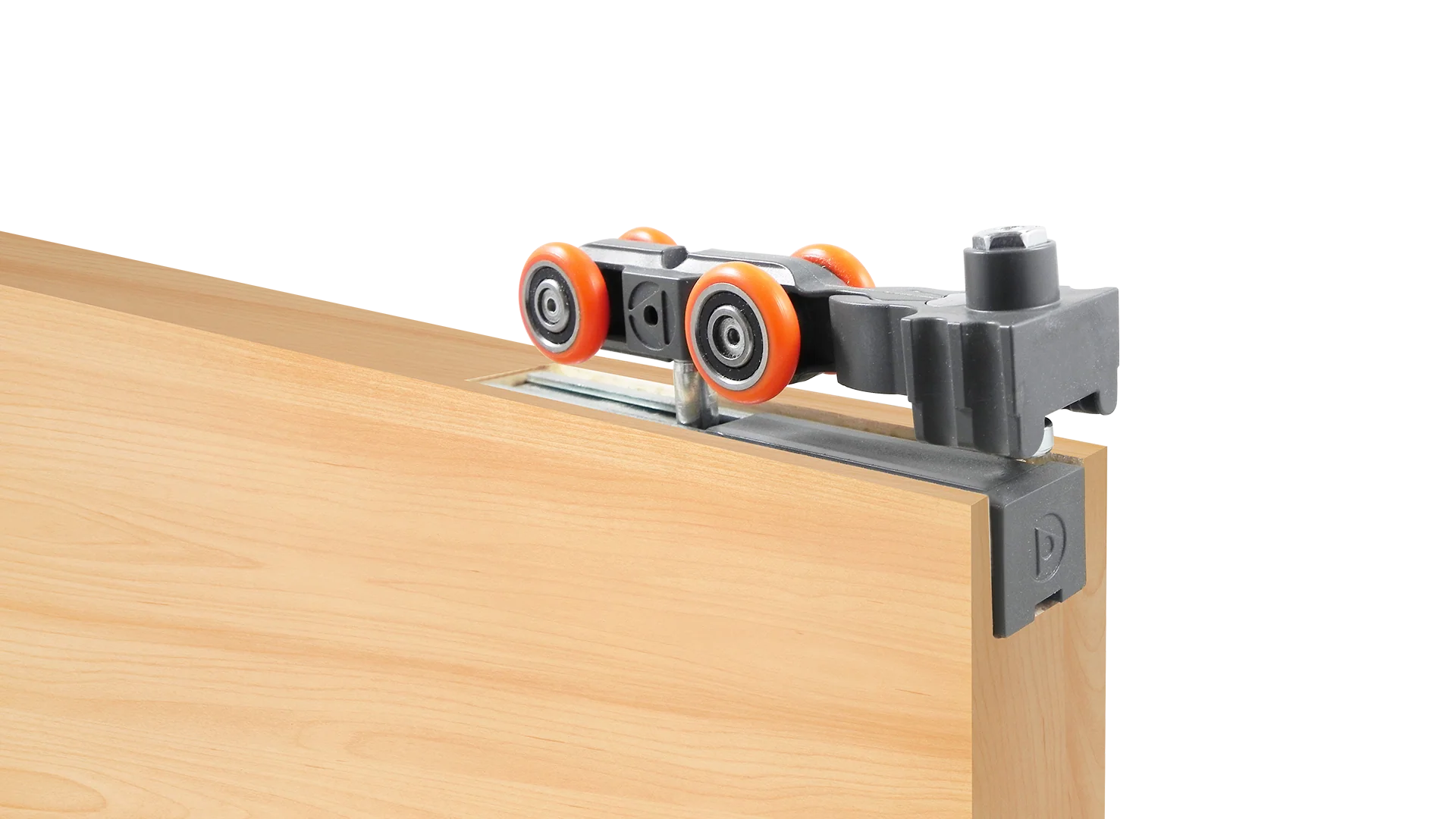 Carrier Set Ducasse DN80 Concealed LT for Wood Doors 1 Door up to 176 lbs (80 kg)