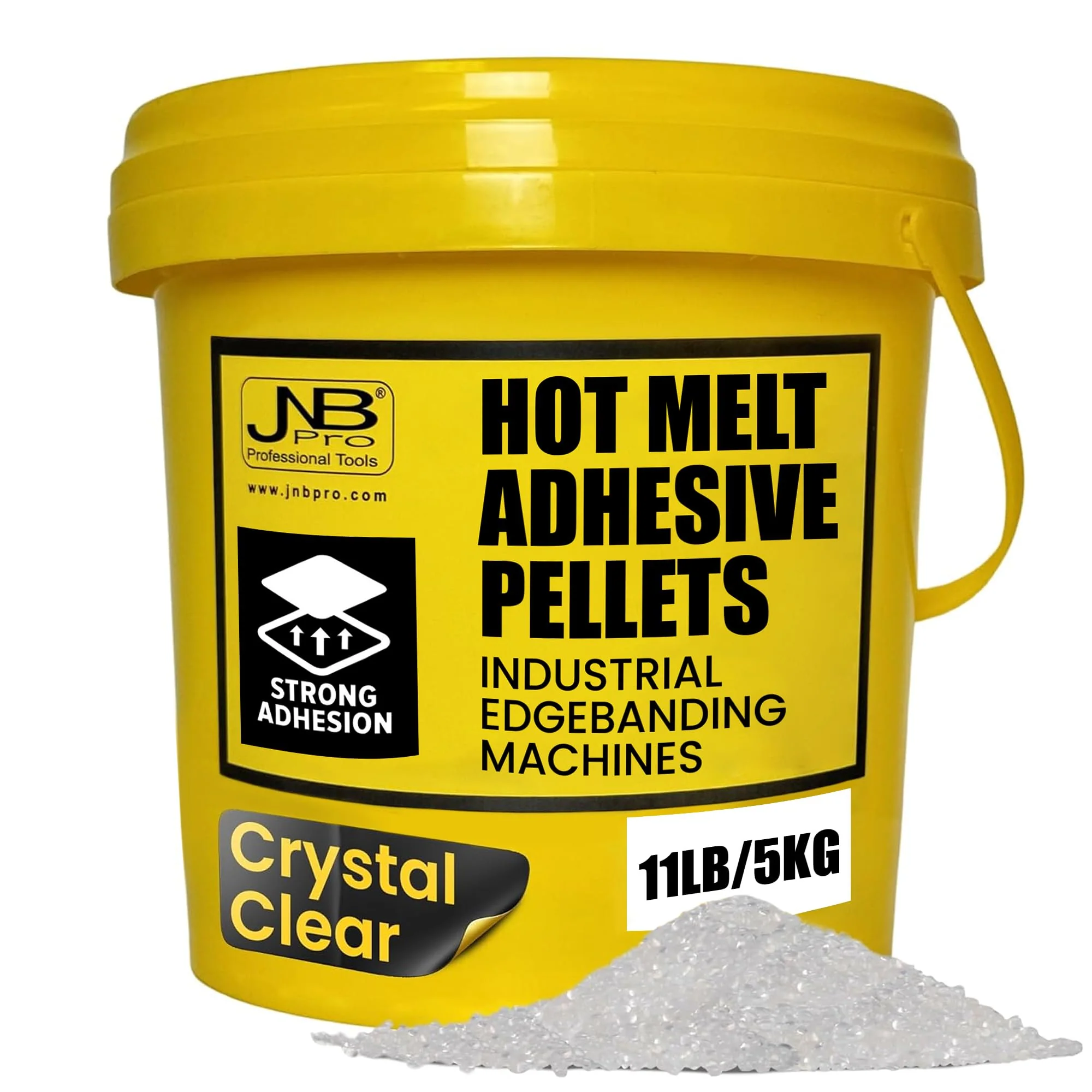 JNB Crystal Clear EVA Hot Melt Edgebanding Glue - 5 kg (11 lb)