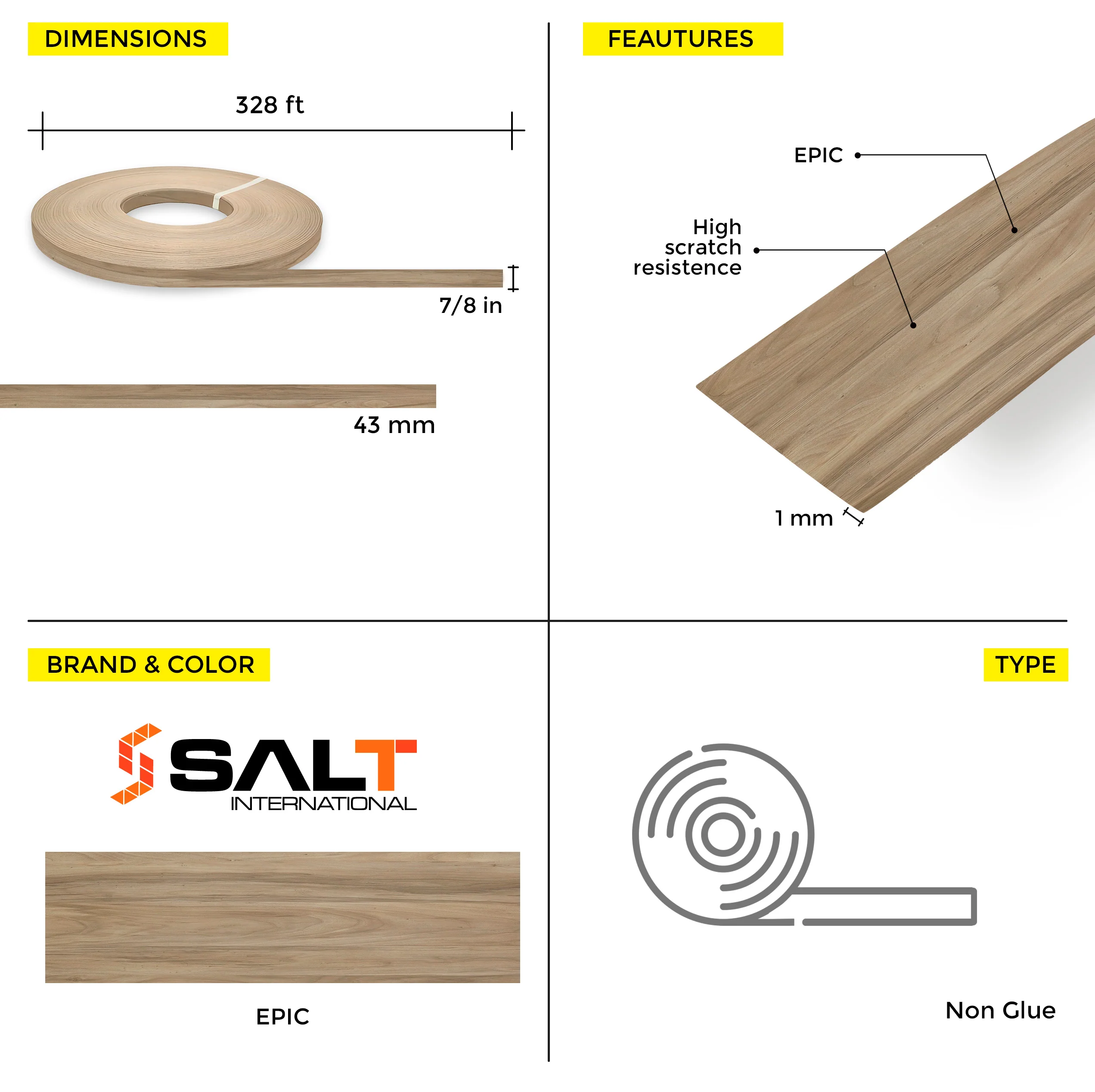 Epic PVC Edge Banding (328 ft x 1 mm) - Image 12