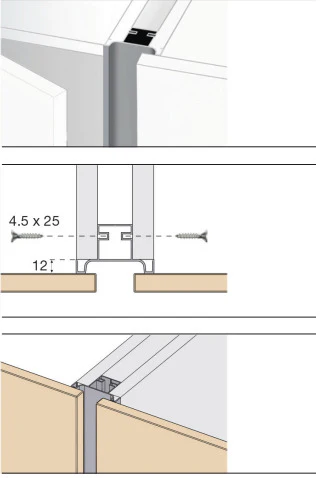 Plastimodul Gola vertical C-profile 2.35 m (7' 8.5") Matte Black - Image 8