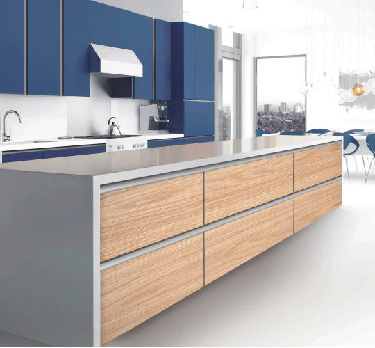 Plastimodul Gola horizontal open lids set "L" Brushed Nickel - Image 3