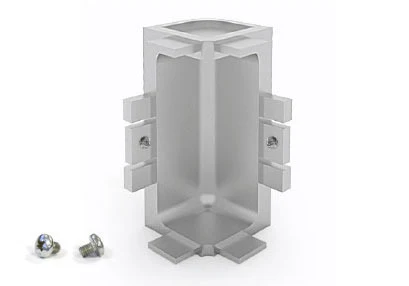 Plastimodul Gola horizontal inside corner connector "C" Matte White