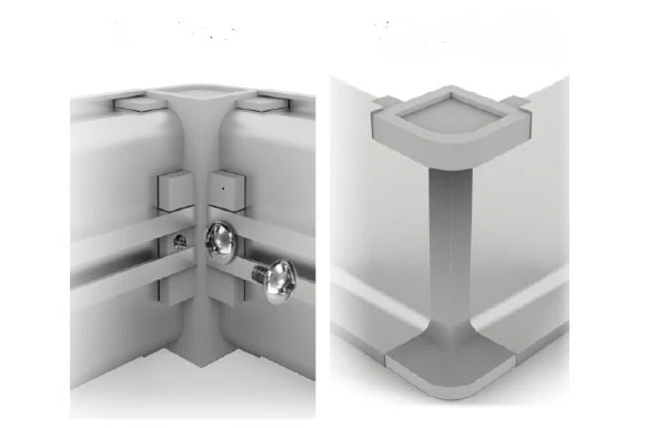 Plastimodul Gola horizontal outside corner connector "C" Matte White - Image 6