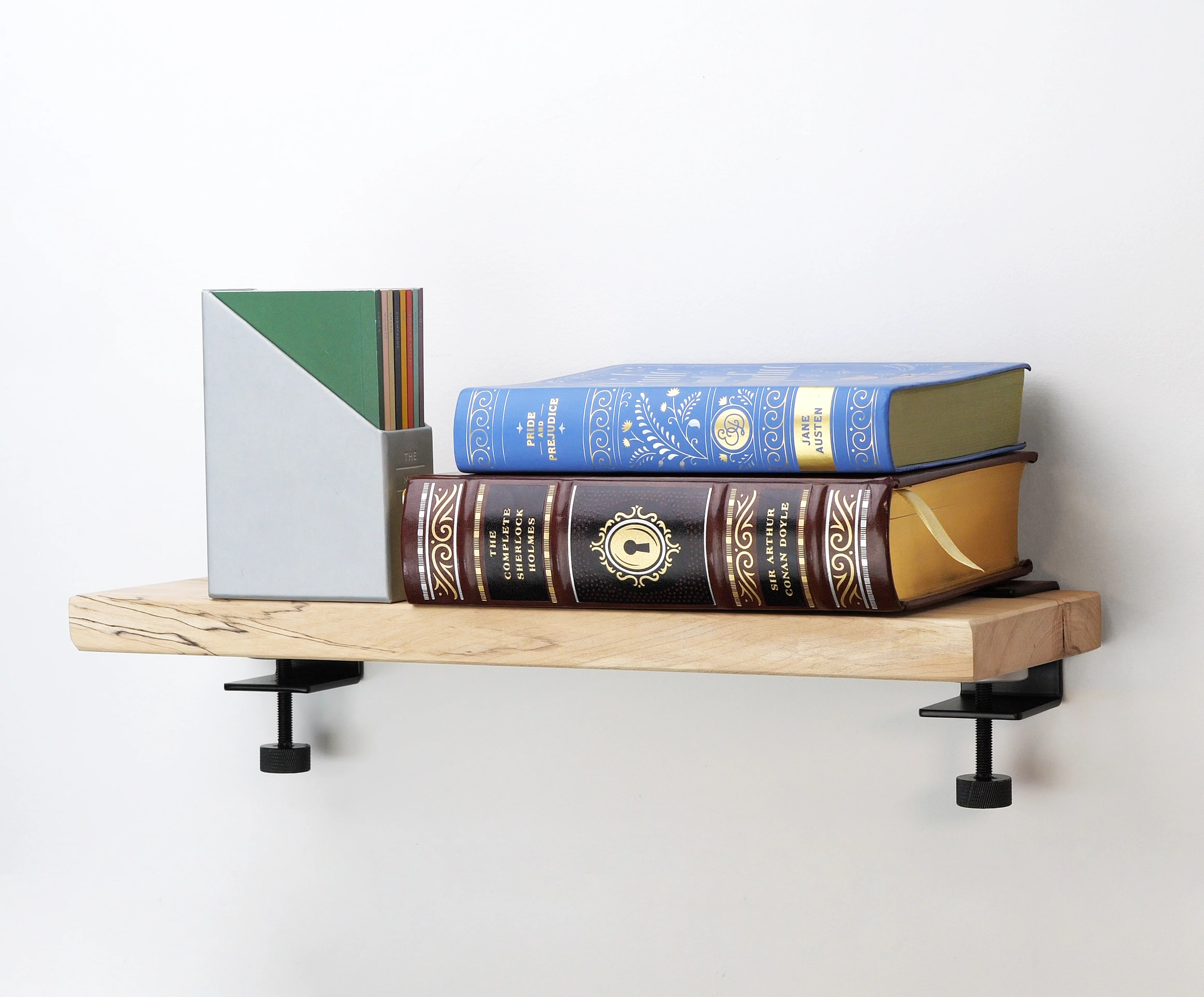 Floating Shelf Clamp System - 18" L x 6" W x 3.875" H - Maple