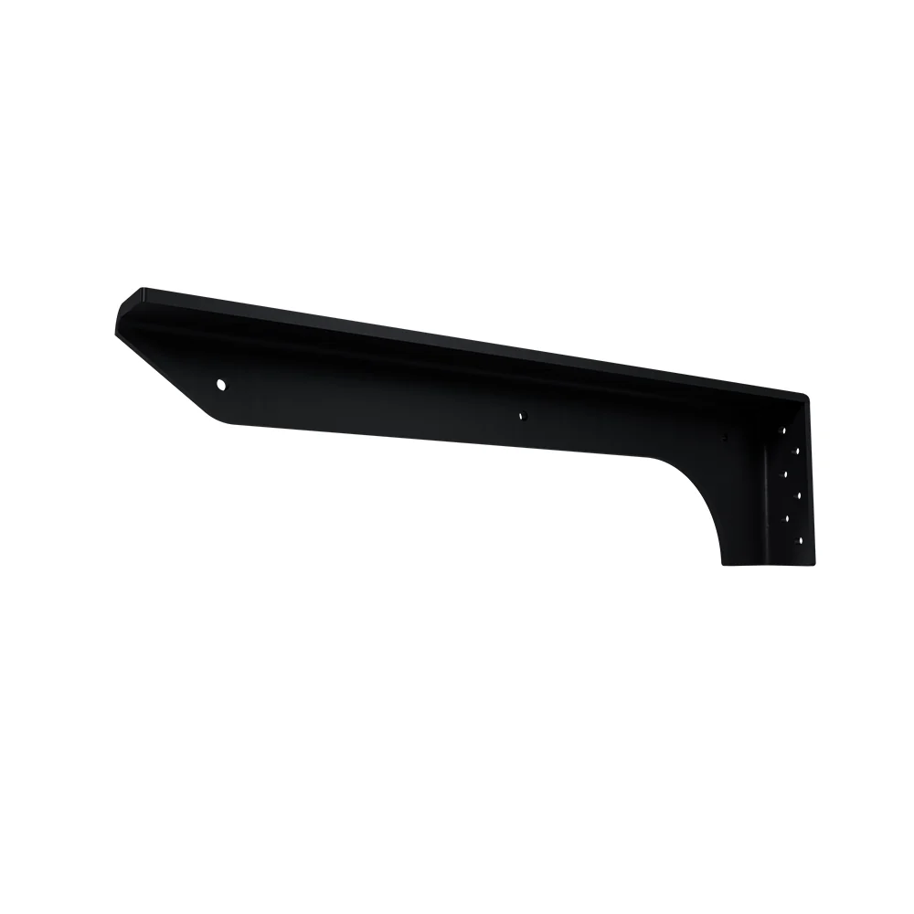 Metal Stud Front Flange Bracket - 19x1.75x5 - Flat Black - LH