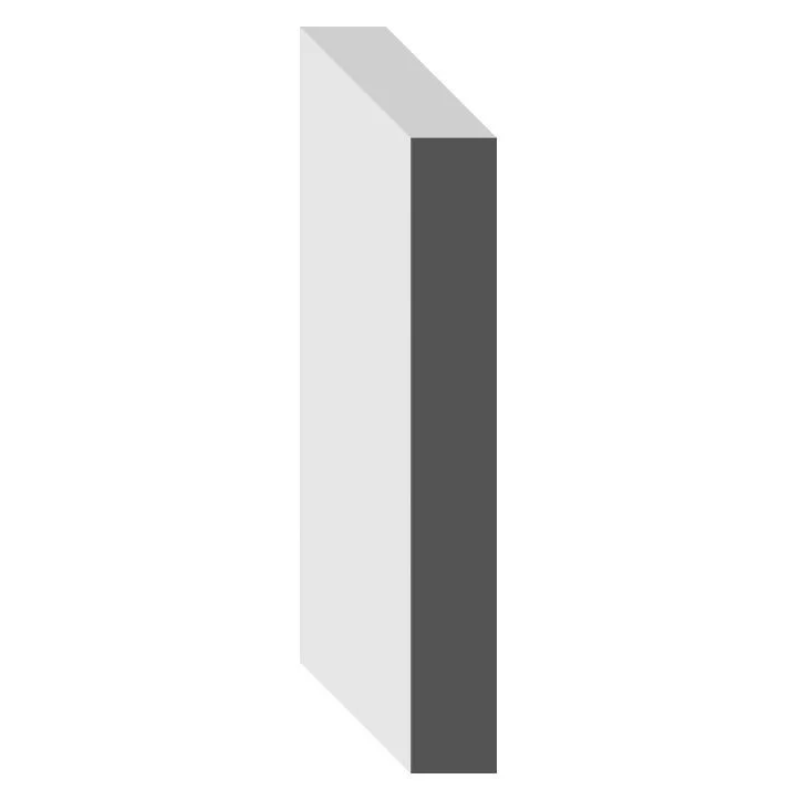 9/16" thick PVC, South Beach Style Flat Moulding - Image 3